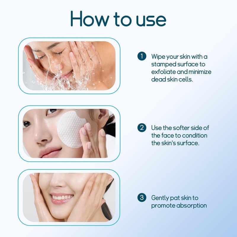Salicylic Acid Toner Pads - Gentle Exfoliating Face Care | Dual Texture, Oil Control (70 Count)