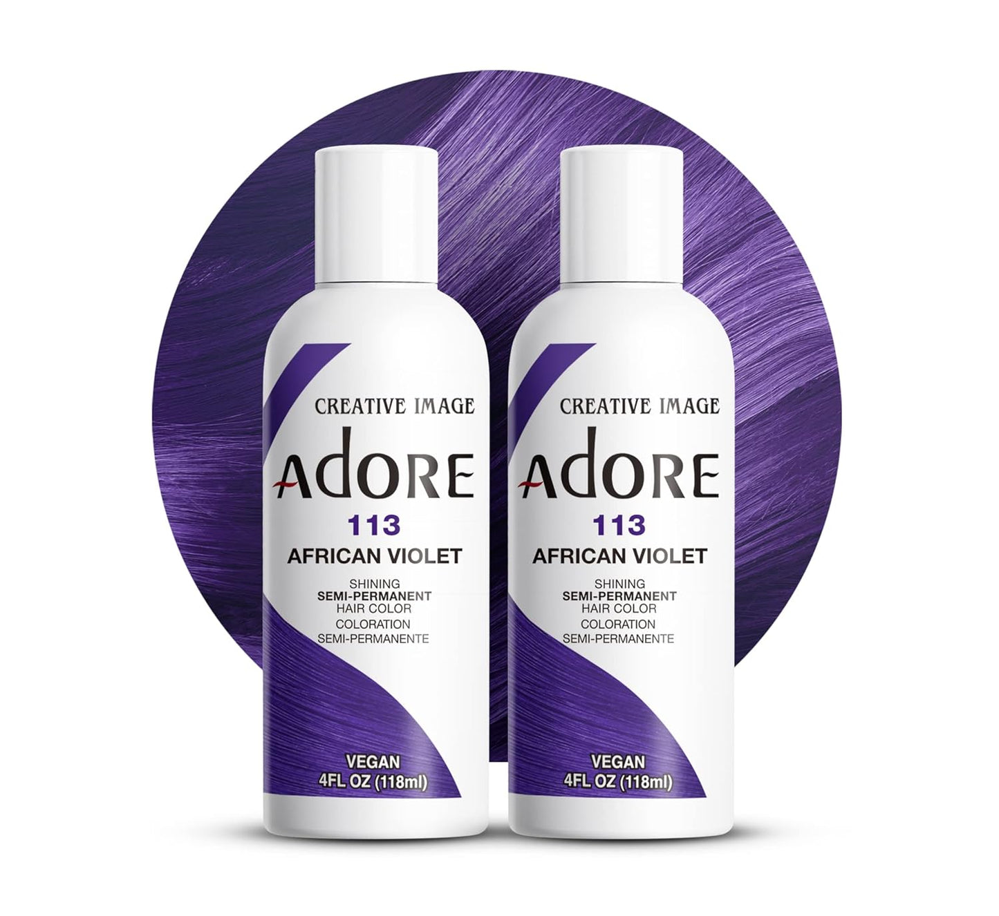 Adore Semi Permanent Hair Color - Mystic Grey | Vegan, Ammonia-Free Hair Dye | 4 Fl Oz