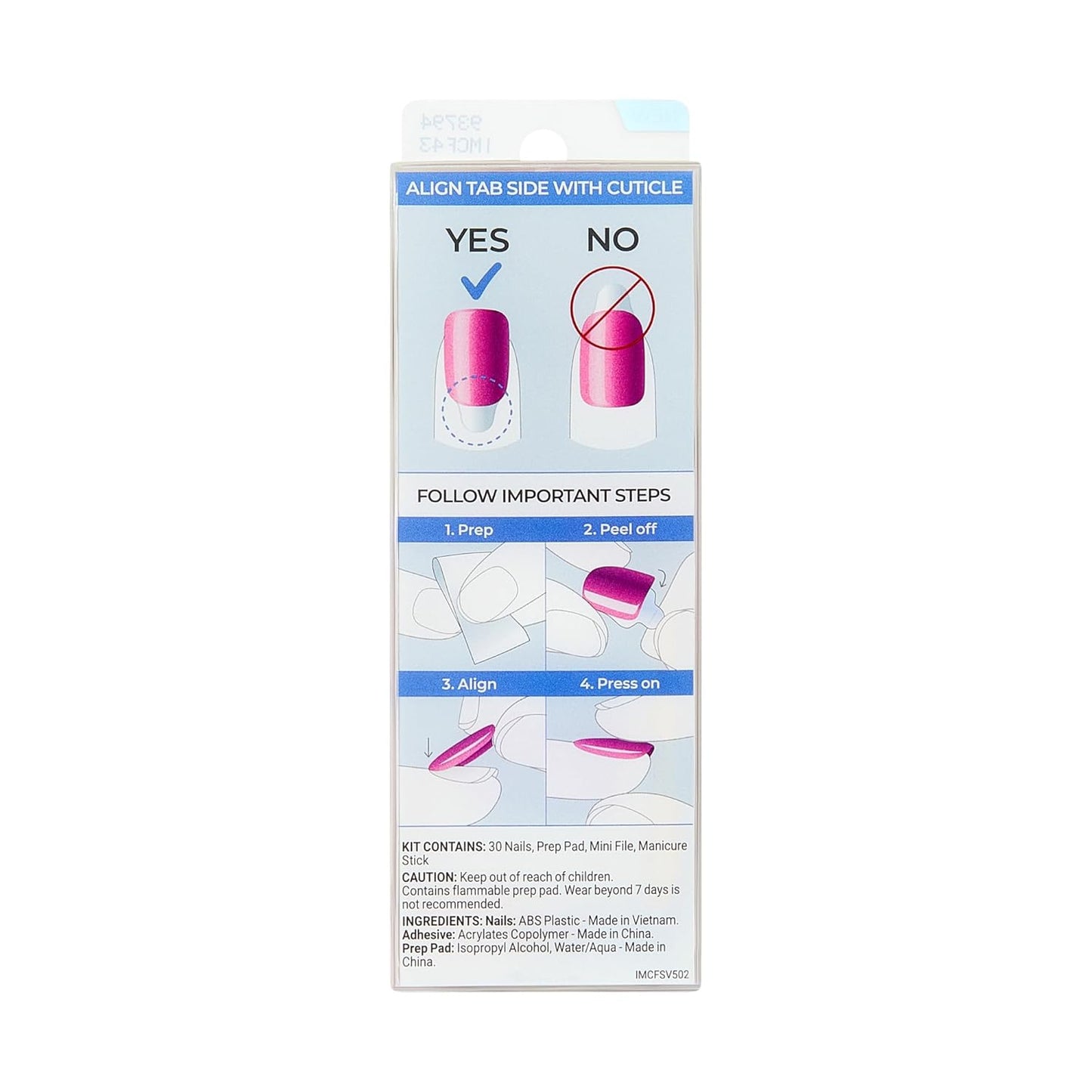 Kiss Impress No Glue Press-On Nails - Blissful Radiance Brown | Short Oval Shape, 30 Nails & Accessories