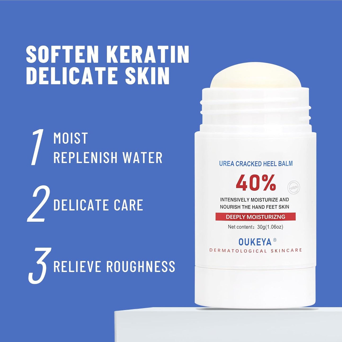 Urea Cream Stick 40% - Maximum Strength Foot & Hand Balm for Dry, Cracked Skin | 1.06 oz