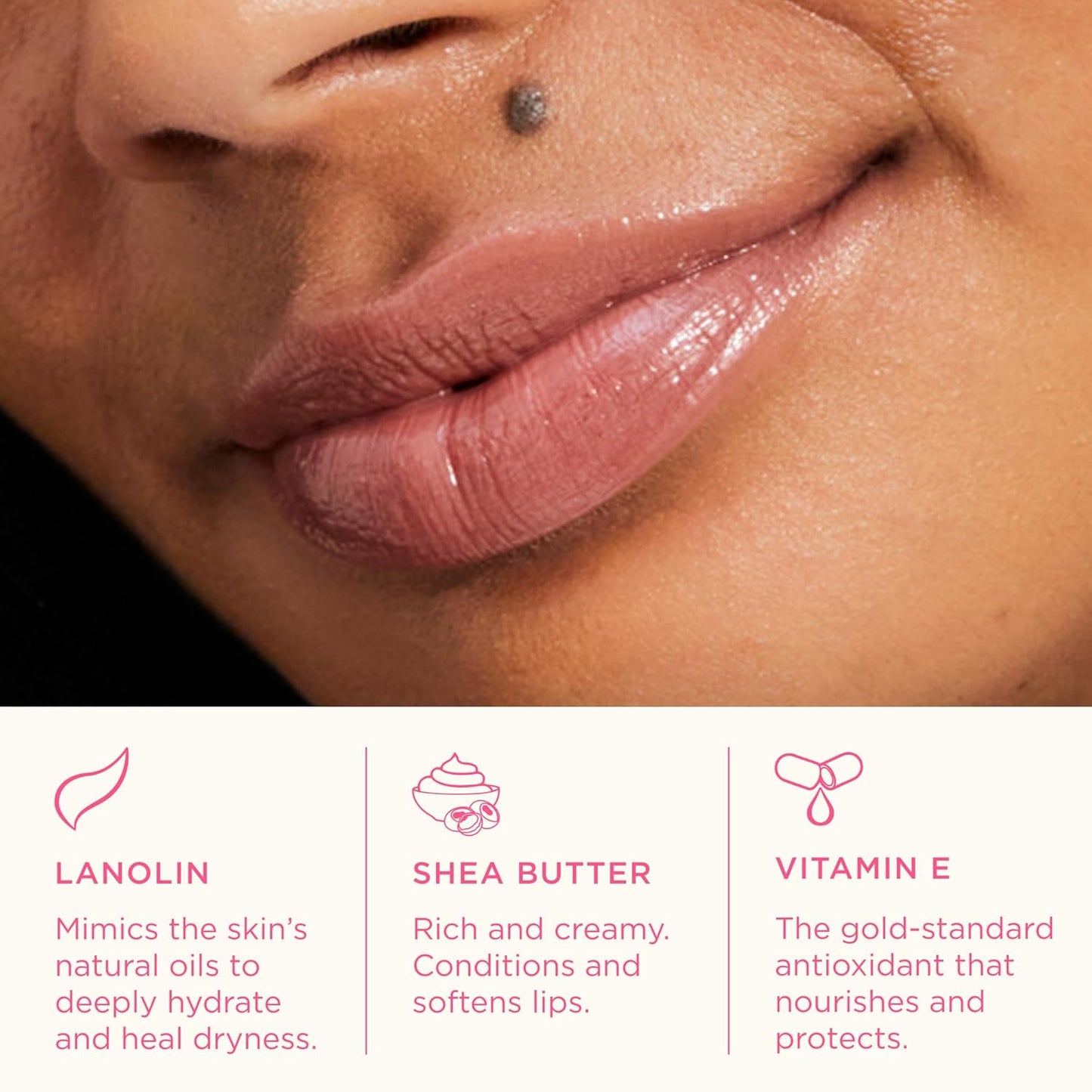 Lanolips Tinted Lip Balm - Moisturizing Color-Tinted Balm with Lanolin & Vitamin E | Perfect Nude (12.5g / 0.44oz)