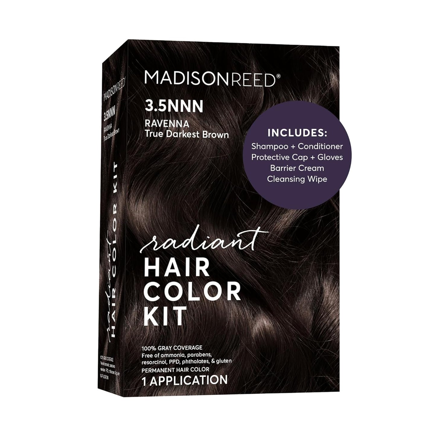 Madison Reed Radiant Hair Color Kit - 5RV Dark Garnet Red | Vivid Permanent Dye for Bold Color & Maximum Shine