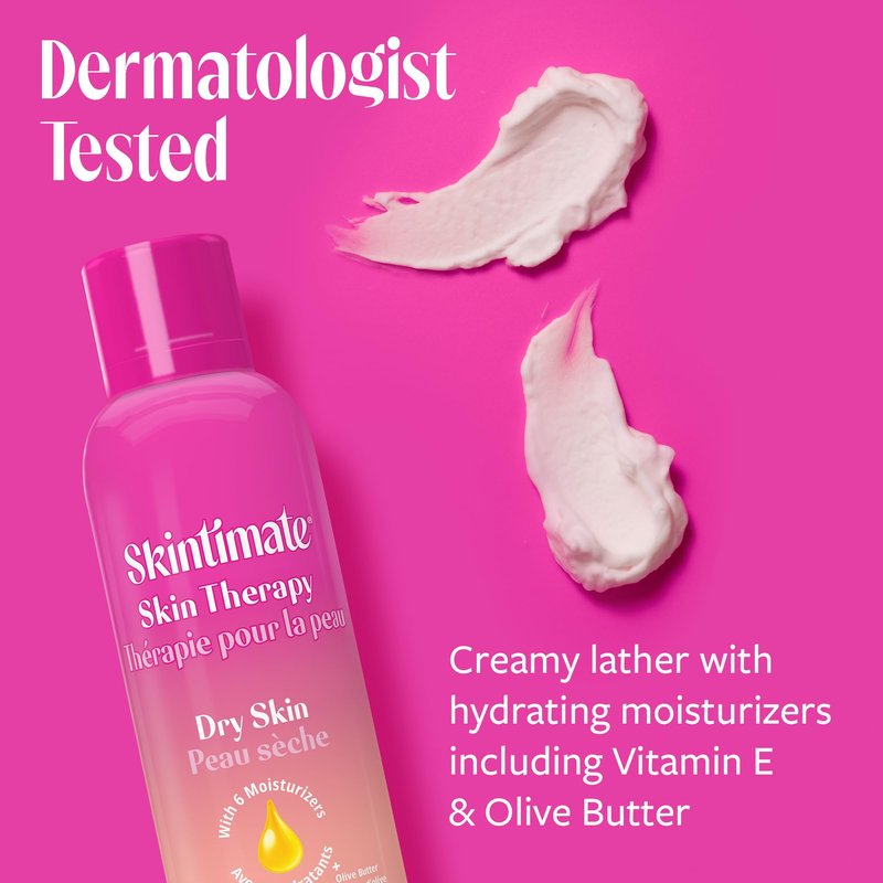 Skintimate Skin Therapy Dry Skin Shave Gel for Women, 3 Pack | Skintimate Shaving Cream for Women, Womens Shaving Cream, Shaving Foam, Womens Shave Gel, Pack of 3, 7oz each