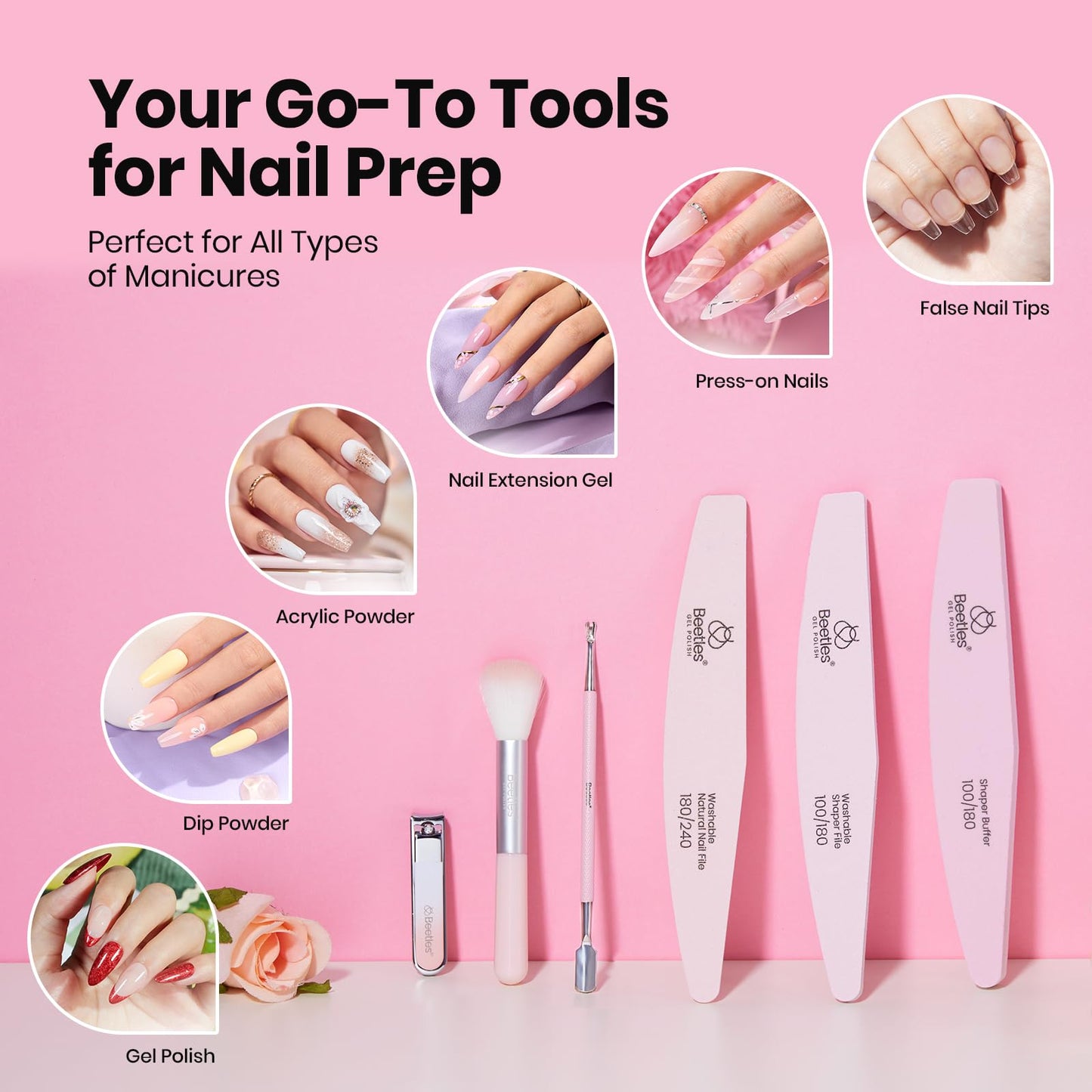 Beetles Nail Prep Kit Nail Dehydrator and Primer Cuticle Care Set