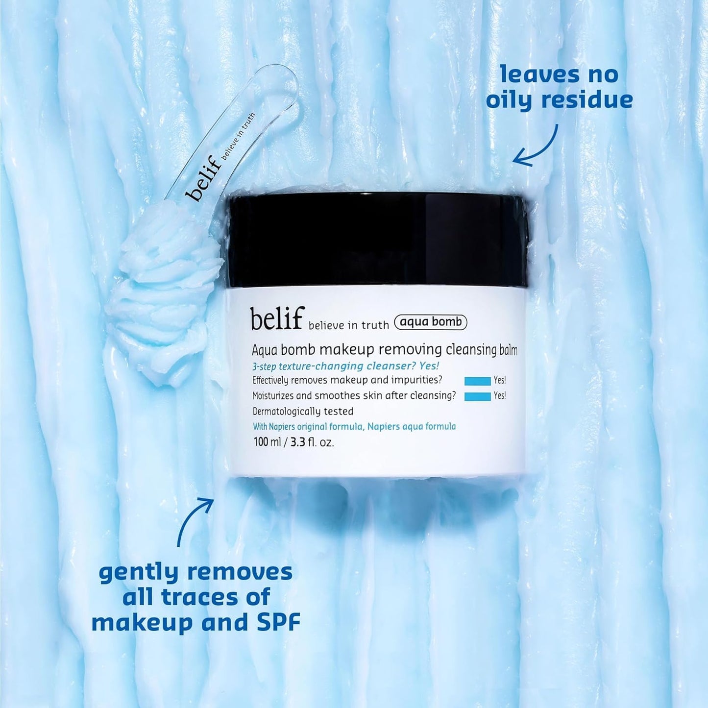 Aqua Bomb Cleansing Balm - Hydrating Makeup Remover & Deep Cleanser | 3.3 fl. oz. Balm to Oil Formula