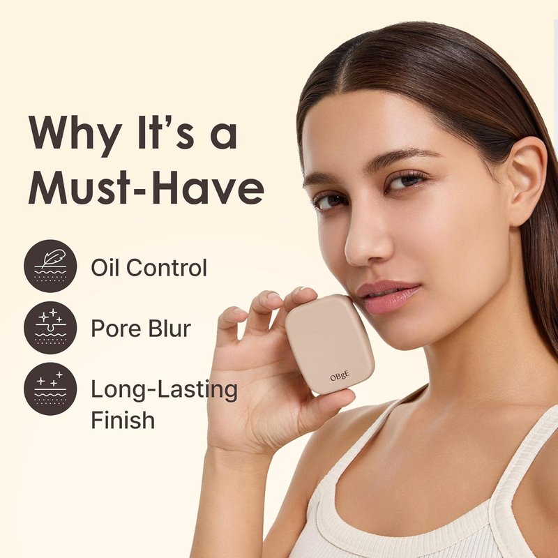 Oil Control Finisher - Bouncy Jelly Texture Sebum Control Powder | Matte Face Powder for Oily Skin, Translucent, 0.17 oz
