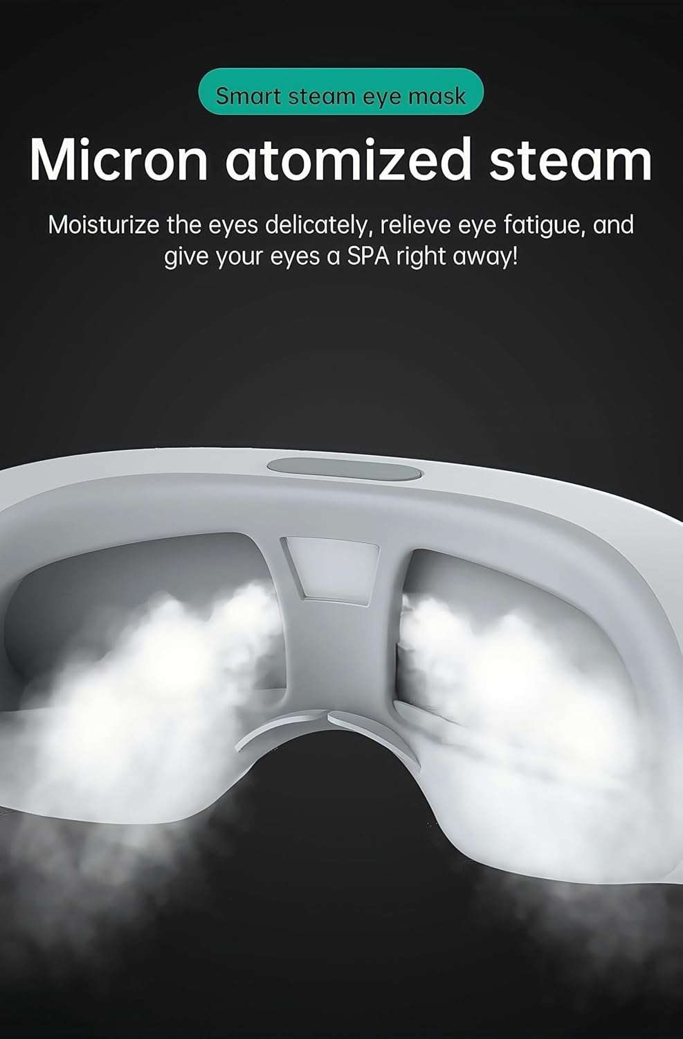 Eye Steamer for Dry Eyes - Adjustable Steam Therapy Mask with Heat | Smart Hot & Cold Nano Mist Moisturizer