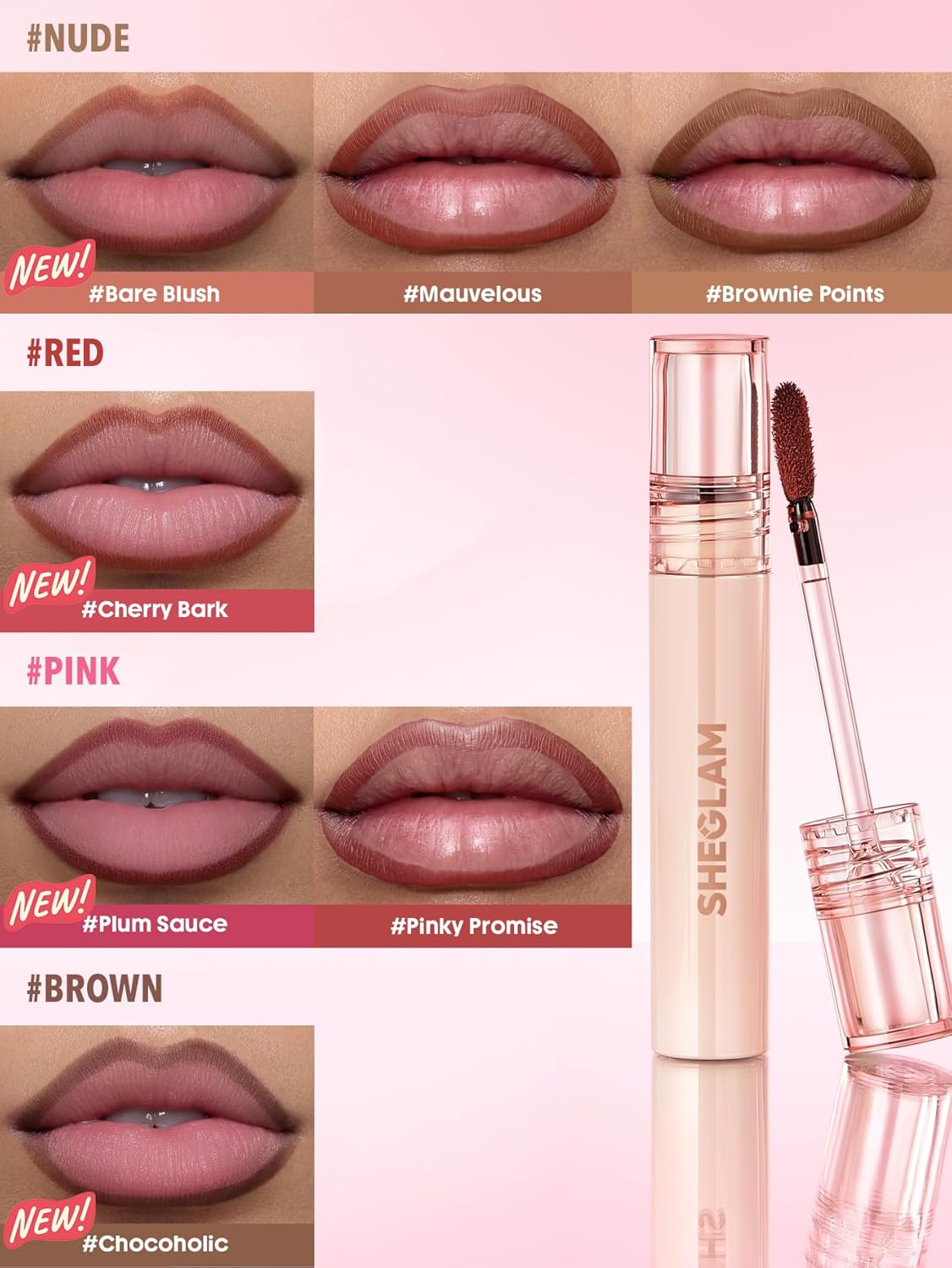 Fall In Line Peel Off Lip Liner Stain - Long Lasting Transfer-Proof Nude Tint | Cherry Bark