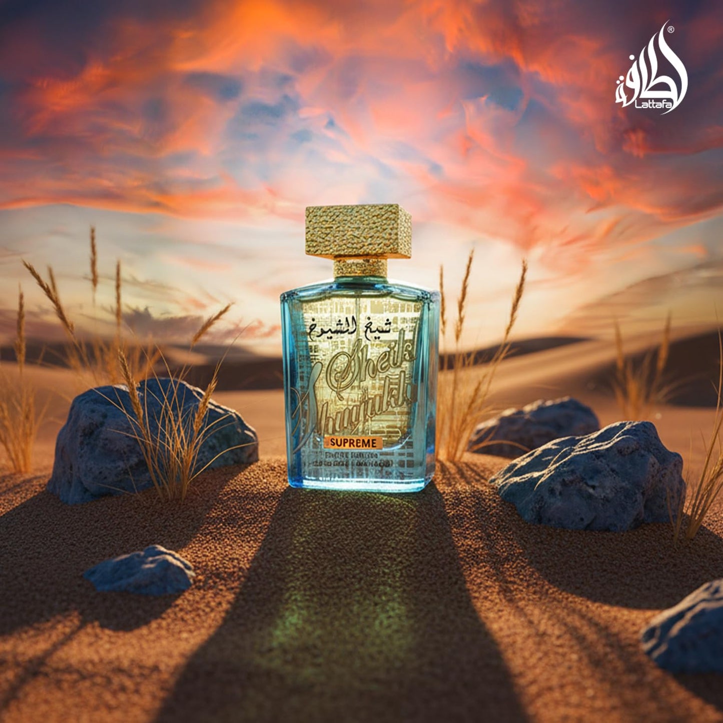 Lattafa Sheikh Al Shuyukh Supreme Eau de Parfum Spray - Spicy, Sweet, Woody Amber Fragrance for Unisex | 3.4 oz / 100 ml