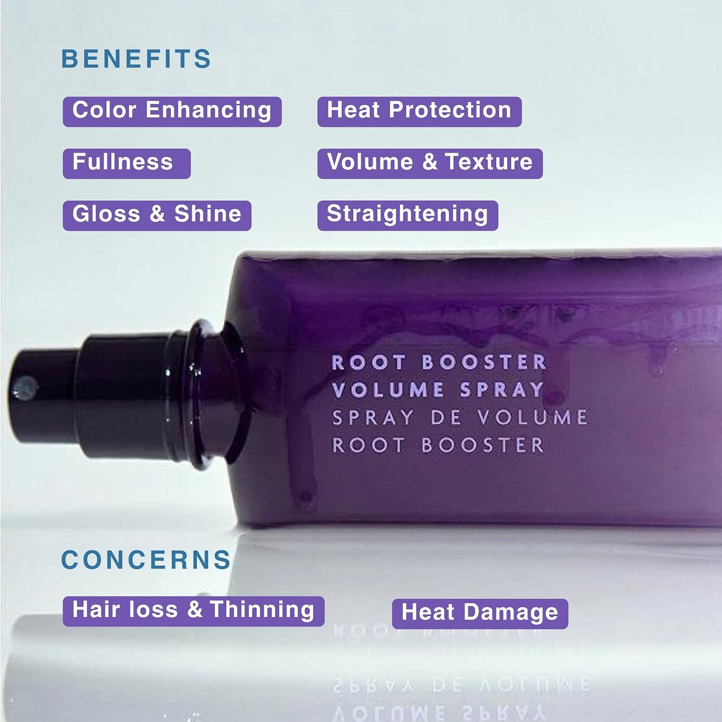 R+Co BLEU Root Booster Volume Spray - Instant Lift for Fine, Thin Hair - Lightweight Formula for Body & Fullness - 6.8 oz