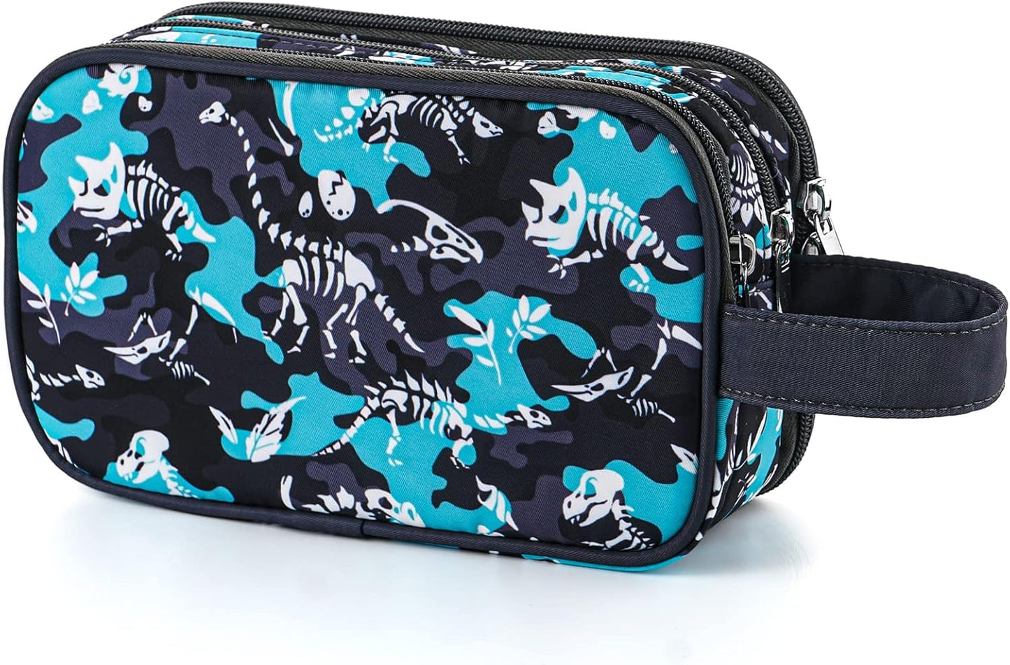 Kids Toiletry Bag - Waterproof Mermaid Scales Travel Cosmetic Bag for Girls | Hanging Wash Bag