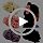 Large Chiffon Rose Flower Claw Clips - 4 Pack Pleated Hair Barrettes