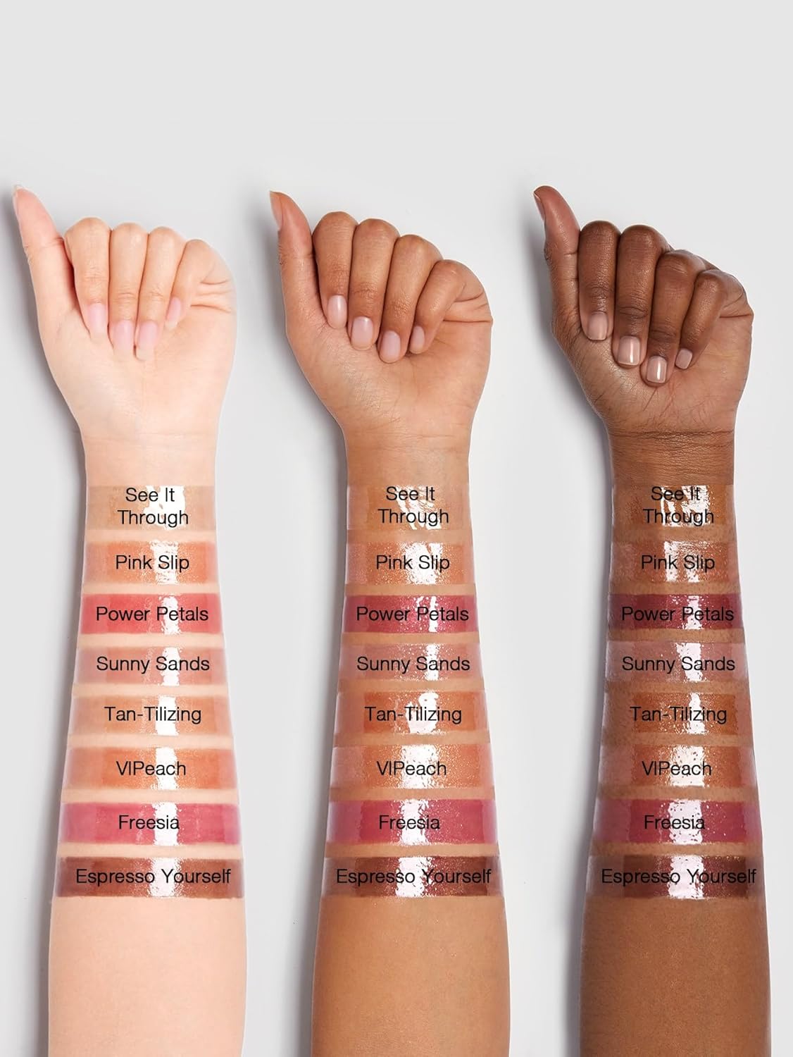 Power Bouquet Lip Gloss - Shiny Tinted Moisturizing Plumping Lip Oil with Camelia Extract | Tan-Tilizing