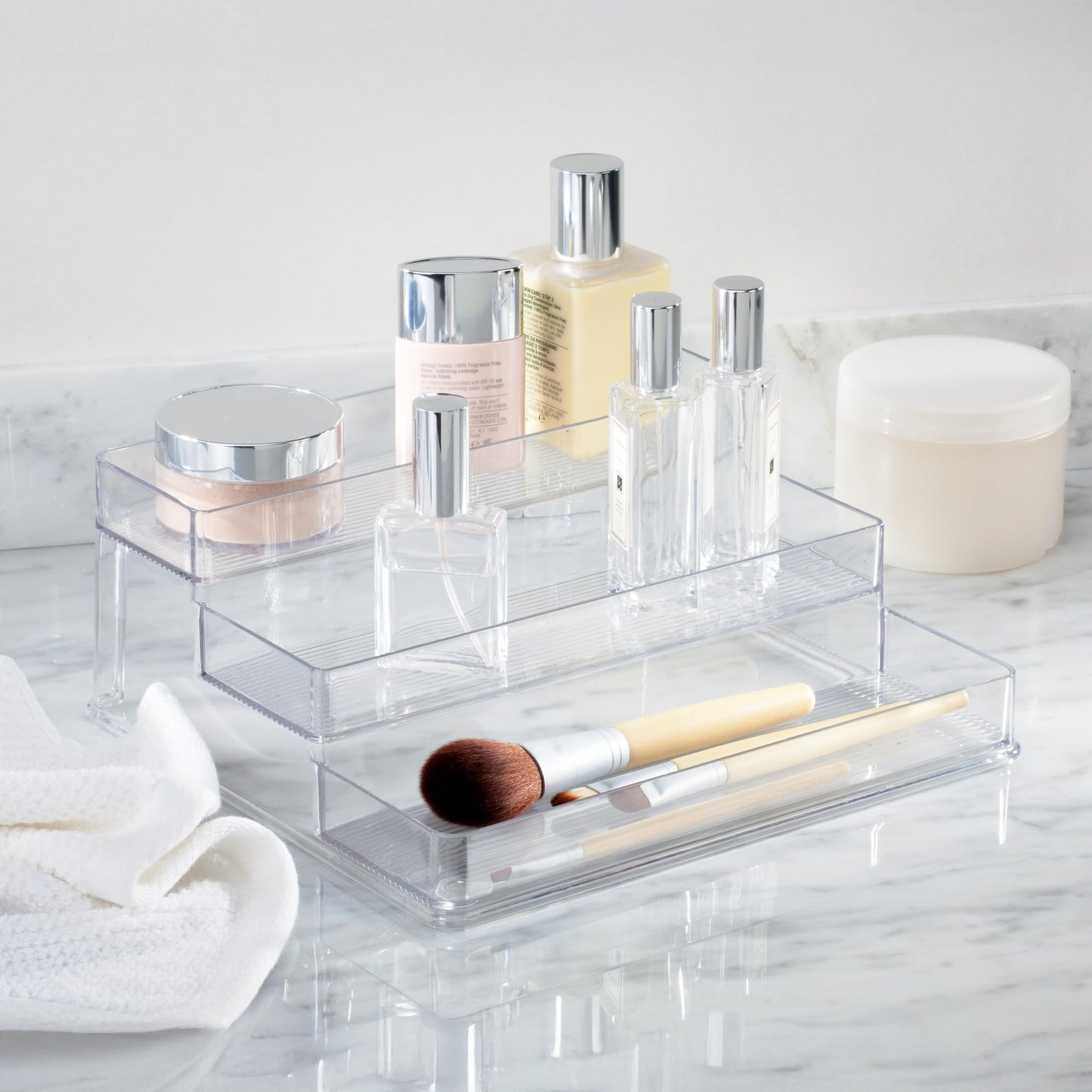 iDesign Nail Polish Organizer, 3-Tier Clear Display Stand