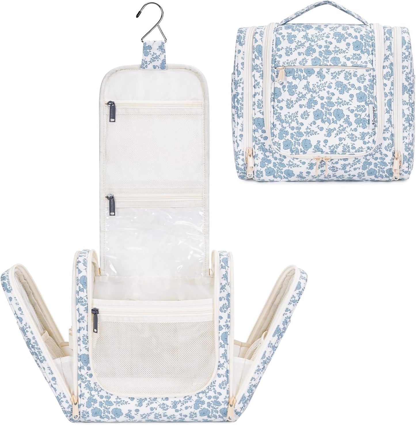 Hanging Toiletry Bag for Women - Travel Makeup Organizer with Multiple Compartments | Perfect for Cosmetics & Toiletries