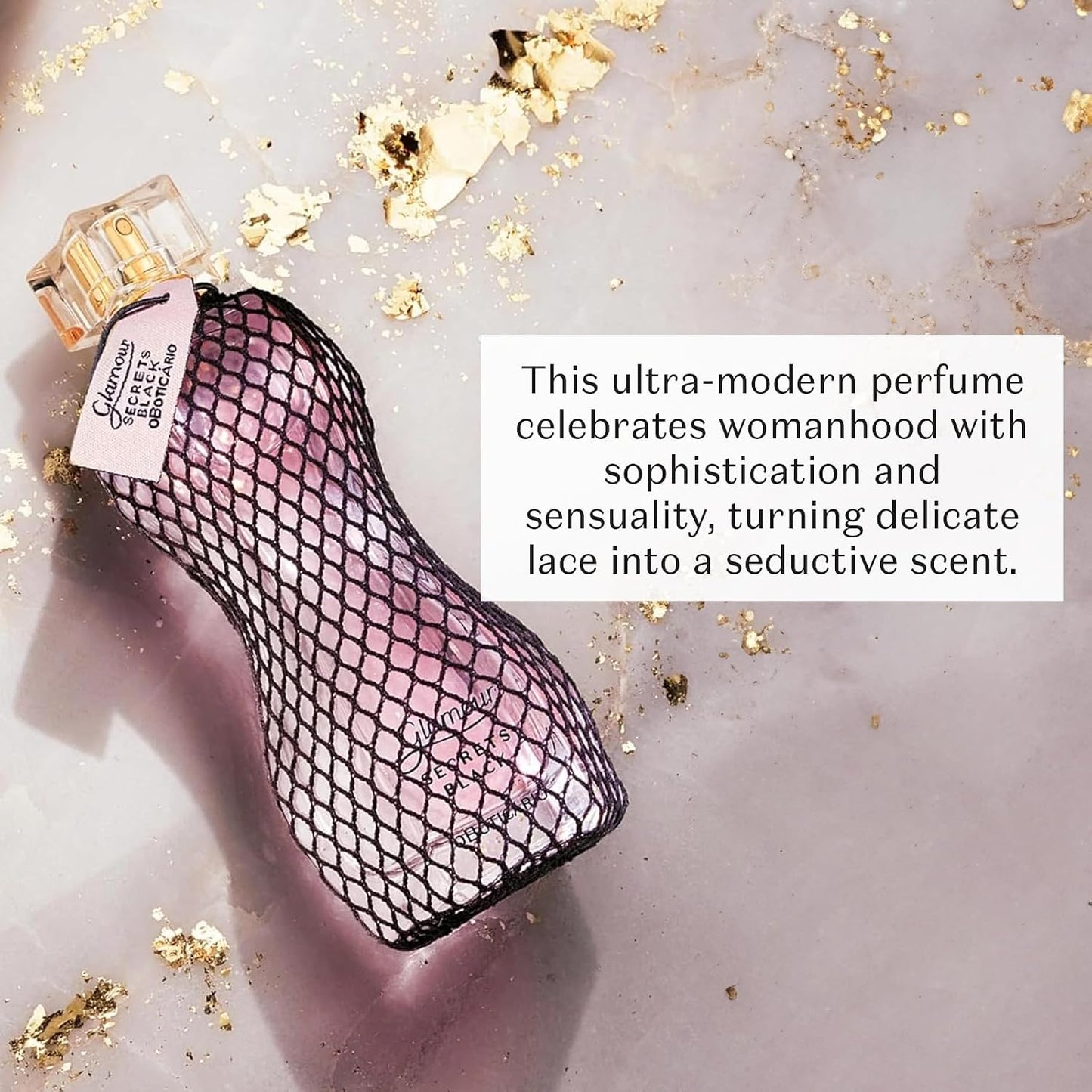 O Boticário Glamour Secrets Black Eau de Toilette - Long-Lasting Floral & Oriental Perfume for Women