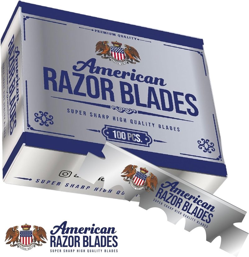 American Razor Blades from The Shave Factory - Single Edge Razor Blades (10)
