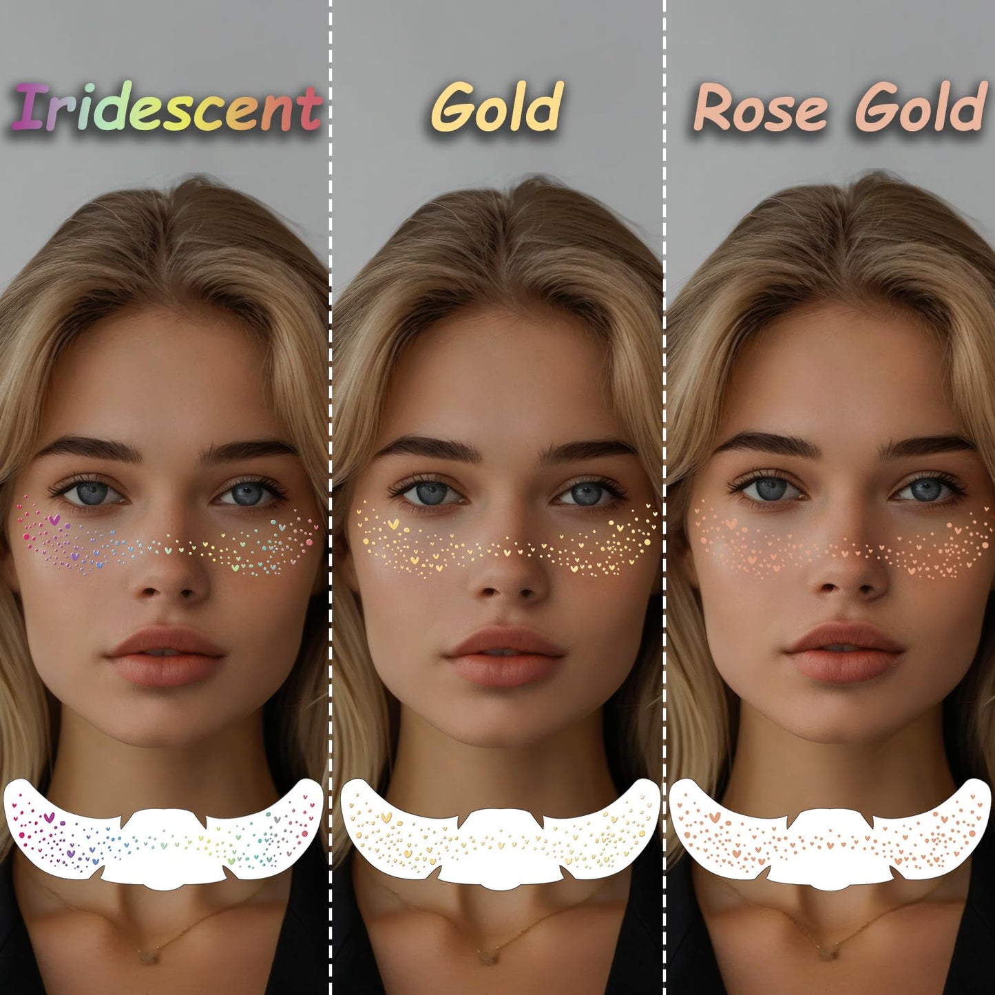 Freckles Temporary Face Tattoos 9 sheets