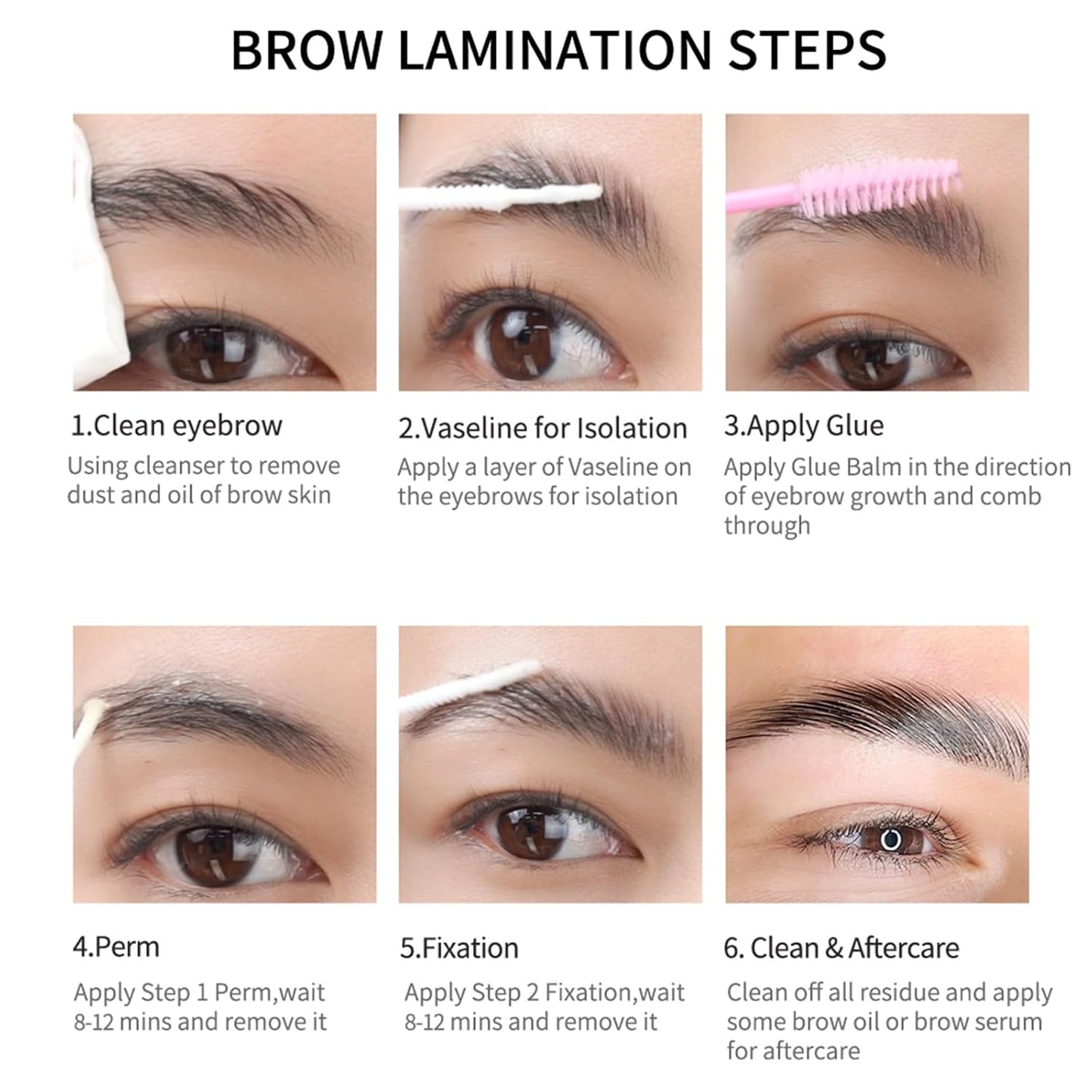 ICONSIGN 2-in-1 Lash Lift & Brow Lamination Kit - Eyelash Perm & Setting Lotion for Salon or Home Use | High-Capacity Design, White