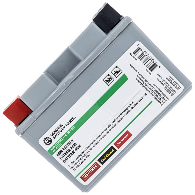CUB CADET 490-280-F017 Battery 210cca 11AHR Ultima ZT1 ZT2 ZTS1 ZTS2 ZTX4 ZTX5 ZTX6 725P17335