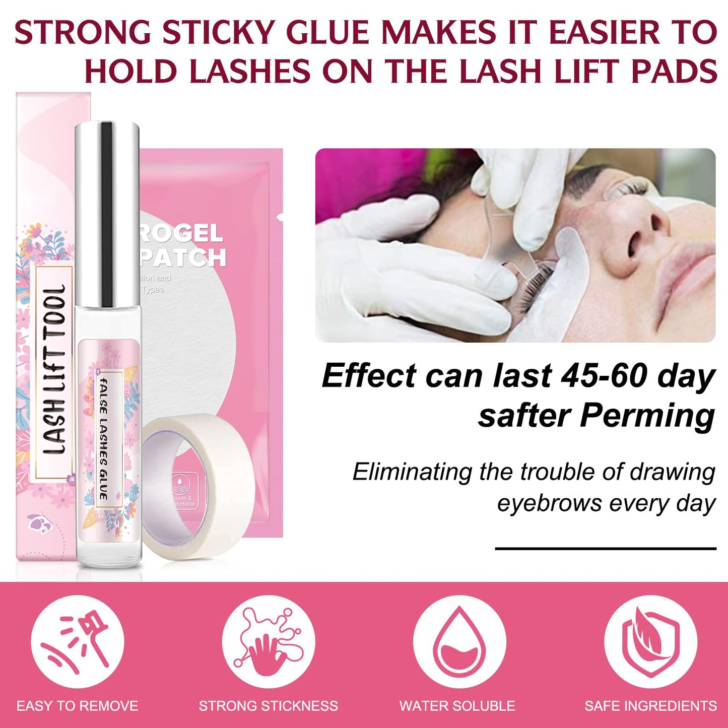 Lash Lift Kit, Eyelash Lift Kit, Professional Eyelash Extensions,Semi-Permanent Curling Lash Perm Kit, Long Lasting Wave Lash Curling for Home or Salon Use Beautify Your Lashes