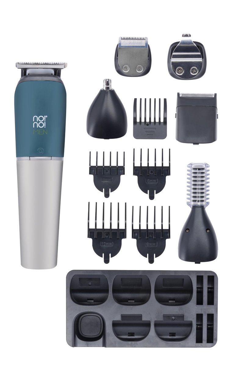 no!no! Men's Multi Groomer All-in-One, for Face and Body Hair Trimmer, Electric Shaver & Nose Ear Trimmer; Full Manscaping – Rechargeable