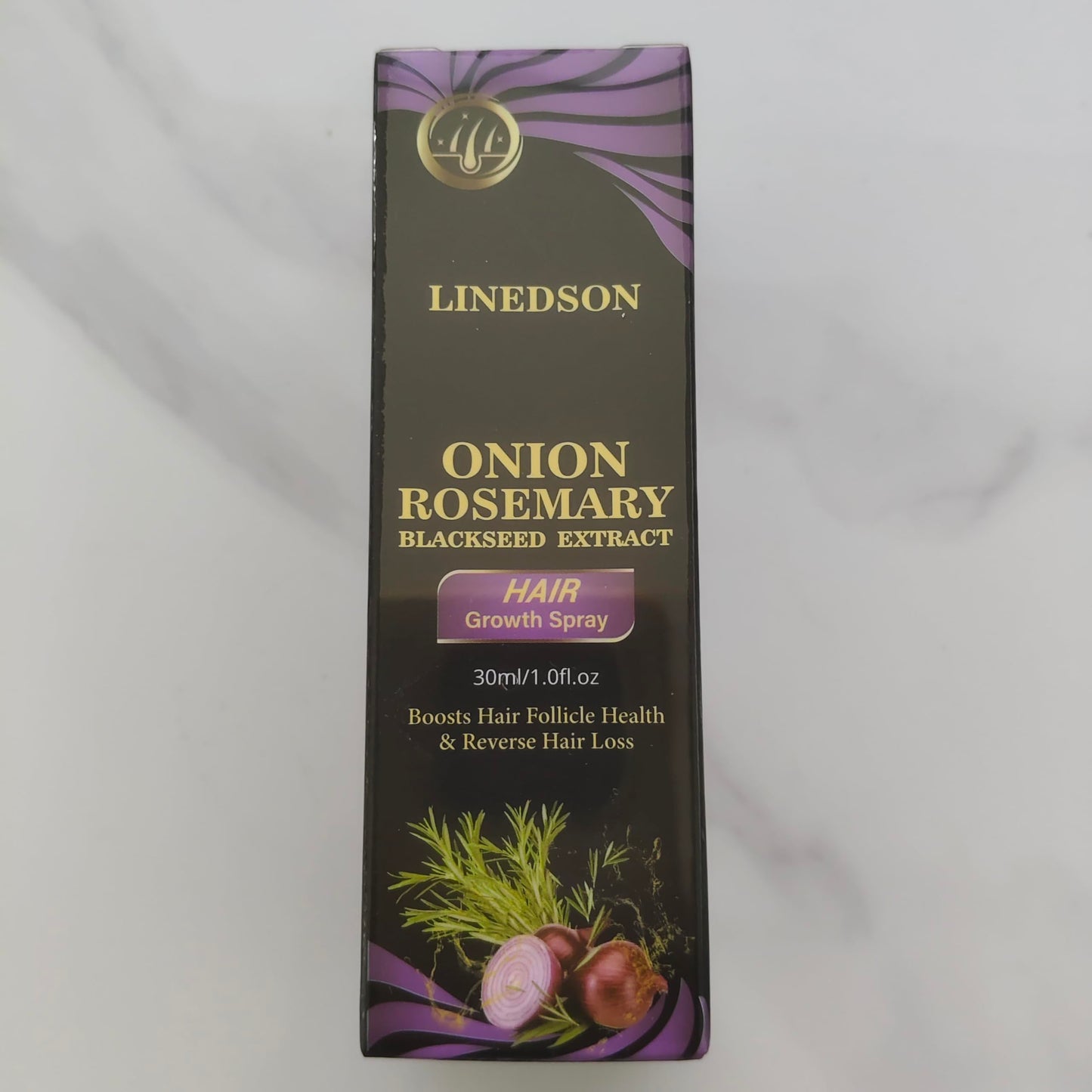 Rosemary, Onion and Black Seed 3-in-1 Hair Growth Spray - Controls Loss and Promotes Growth
