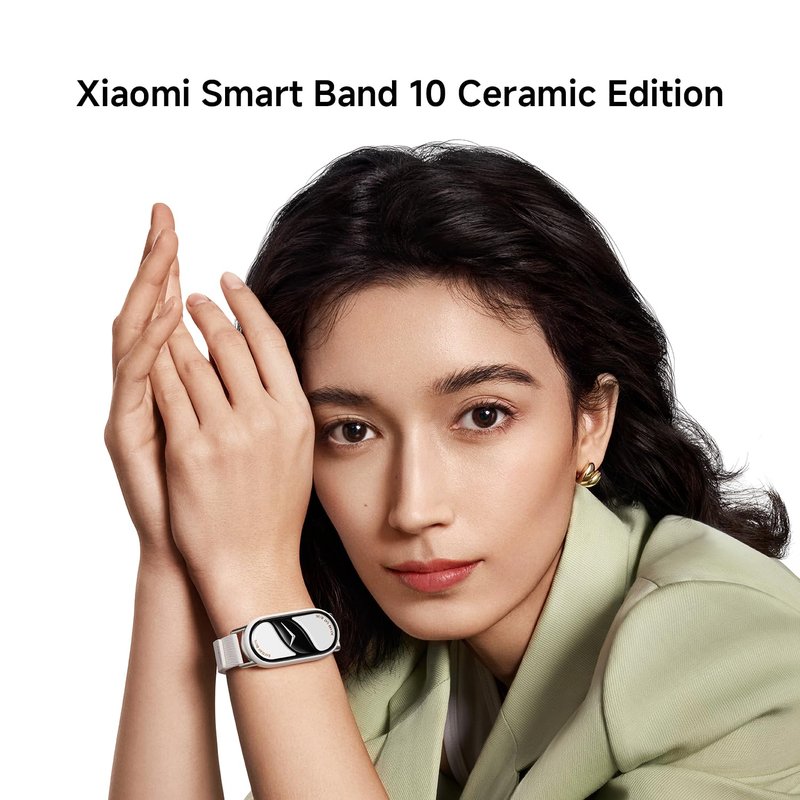 XIAOMI Mi Smart Band 10 (2025) Global Version - 1.72" AMOLED Display | 21 Days Battery Life | Touchscreen, Multi-Sport Tracker, Activity Tracker, Heart Rate Monitor | BT5.4 - (Glacier Silver)