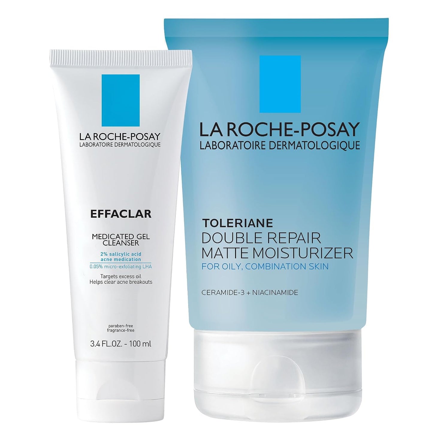 La Roche-Posay Effaclar Medicated Gel Cleanser - 2% Salicylic Acid Foaming Acne Wash | Oil-Free, Targets Excess Oil