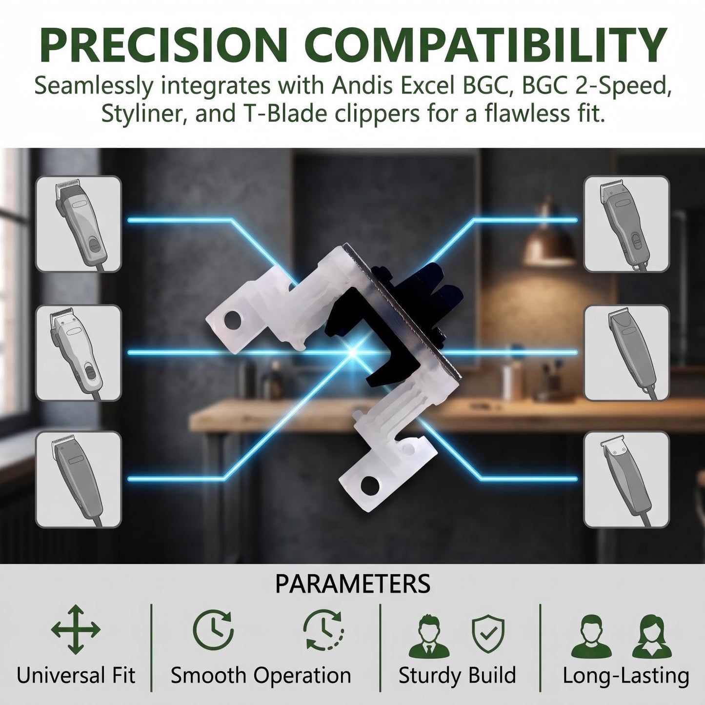 Blade Drive Assembly 4-Pack for Andis BGC, BGC 2-Speed, Excel & Excel 2-Speed, Styliner, T-Blade Clippers | Replaces Andis Part #20659
