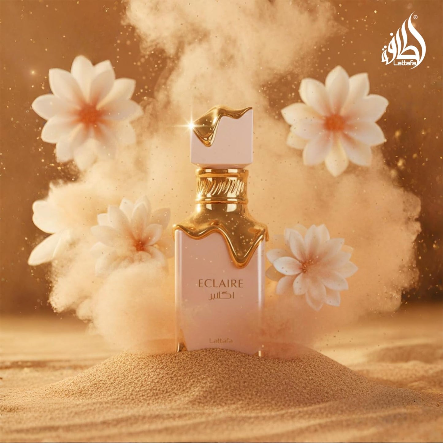 Lattafa Eclaire Vanilla & Caramel Eau de Parfum - Long-Lasting Floral Fragrance for Women | 3.4 oz / 100 ml