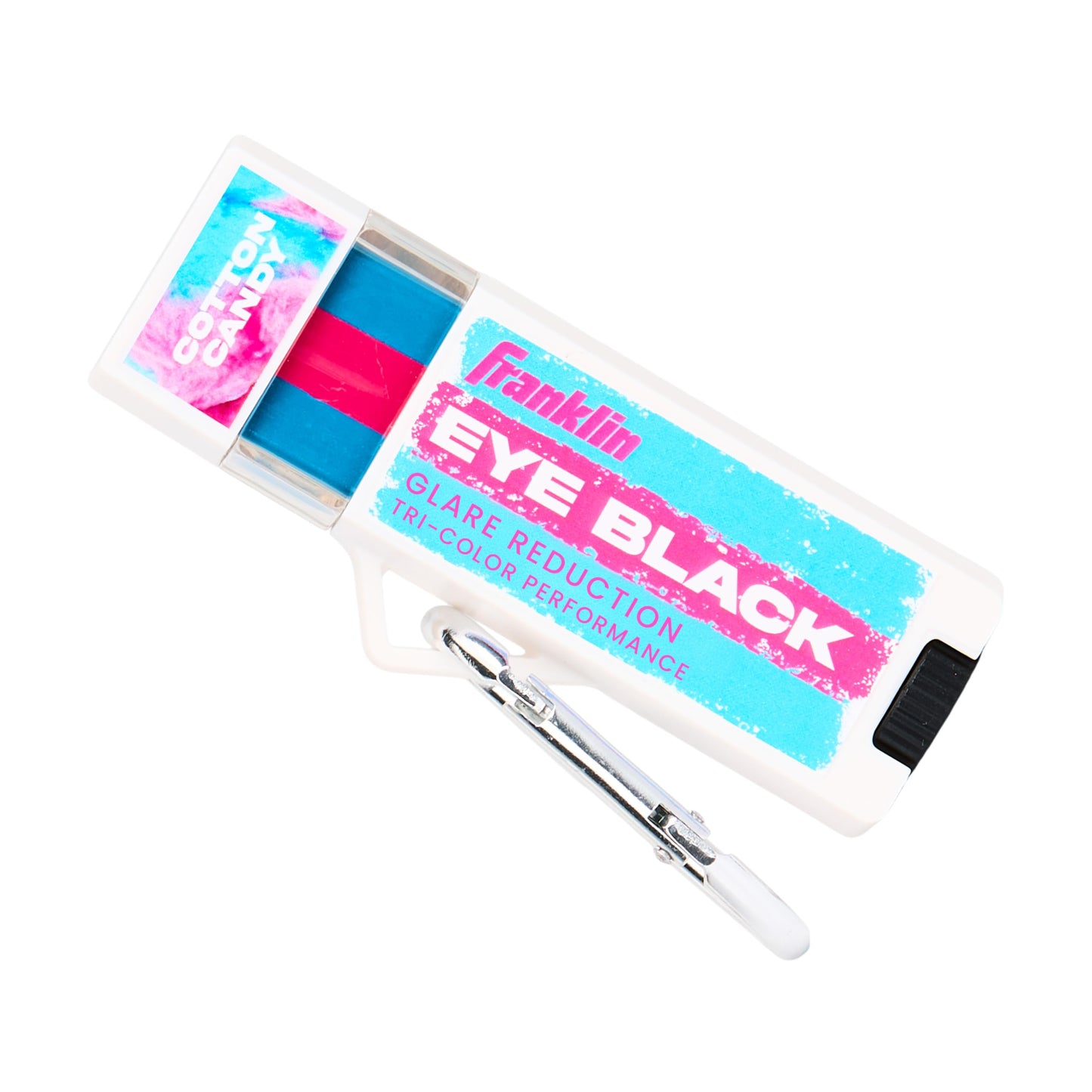 Franklin Sports Eye Black Stick - Baseball Softball + Football Eye Black for Kids + Adults - Sun Glare Reduction - Pink/Blue