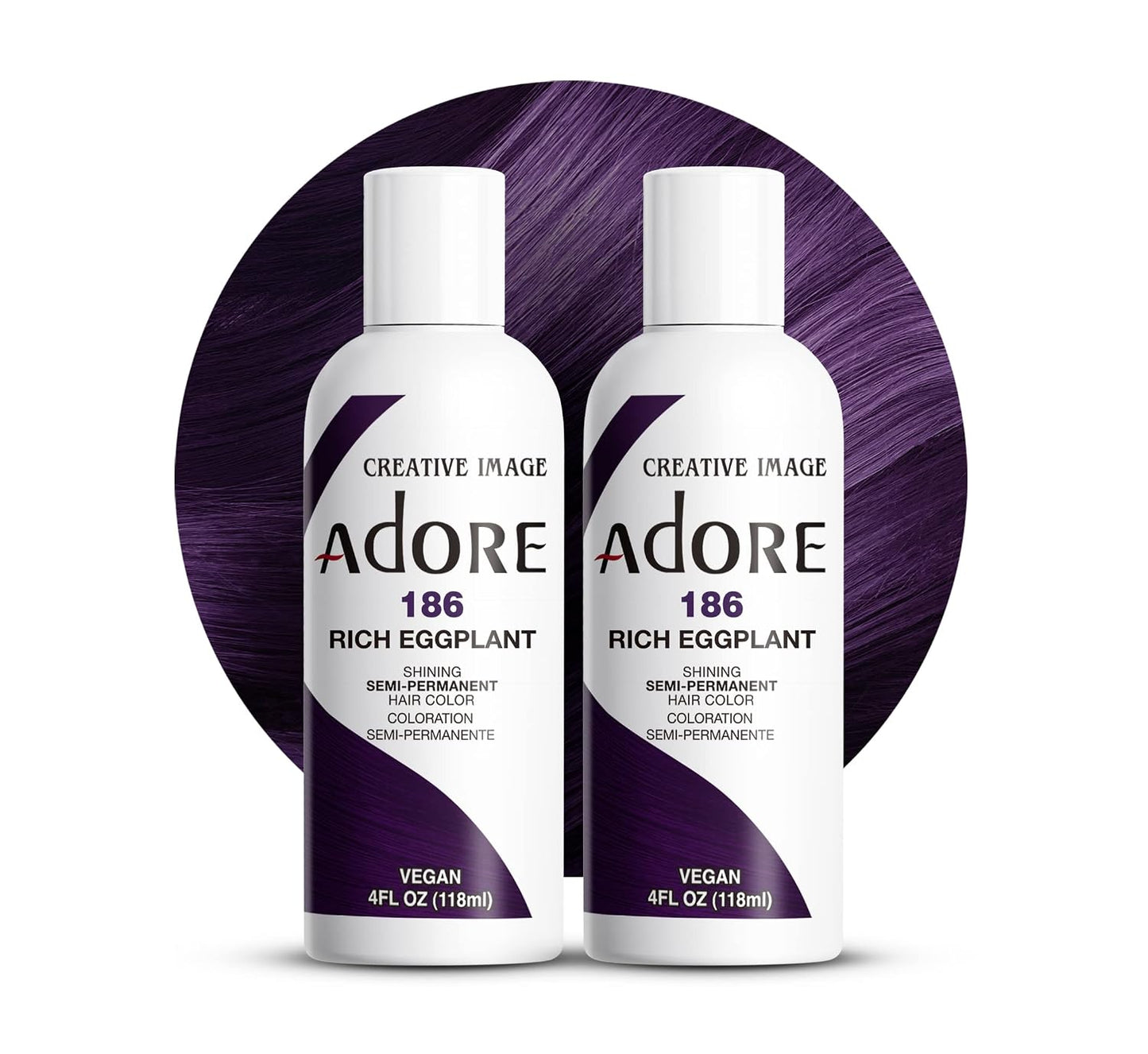 Adore Semi Permanent Hair Color - Mystic Grey | Vegan, Ammonia-Free Hair Dye | 4 Fl Oz