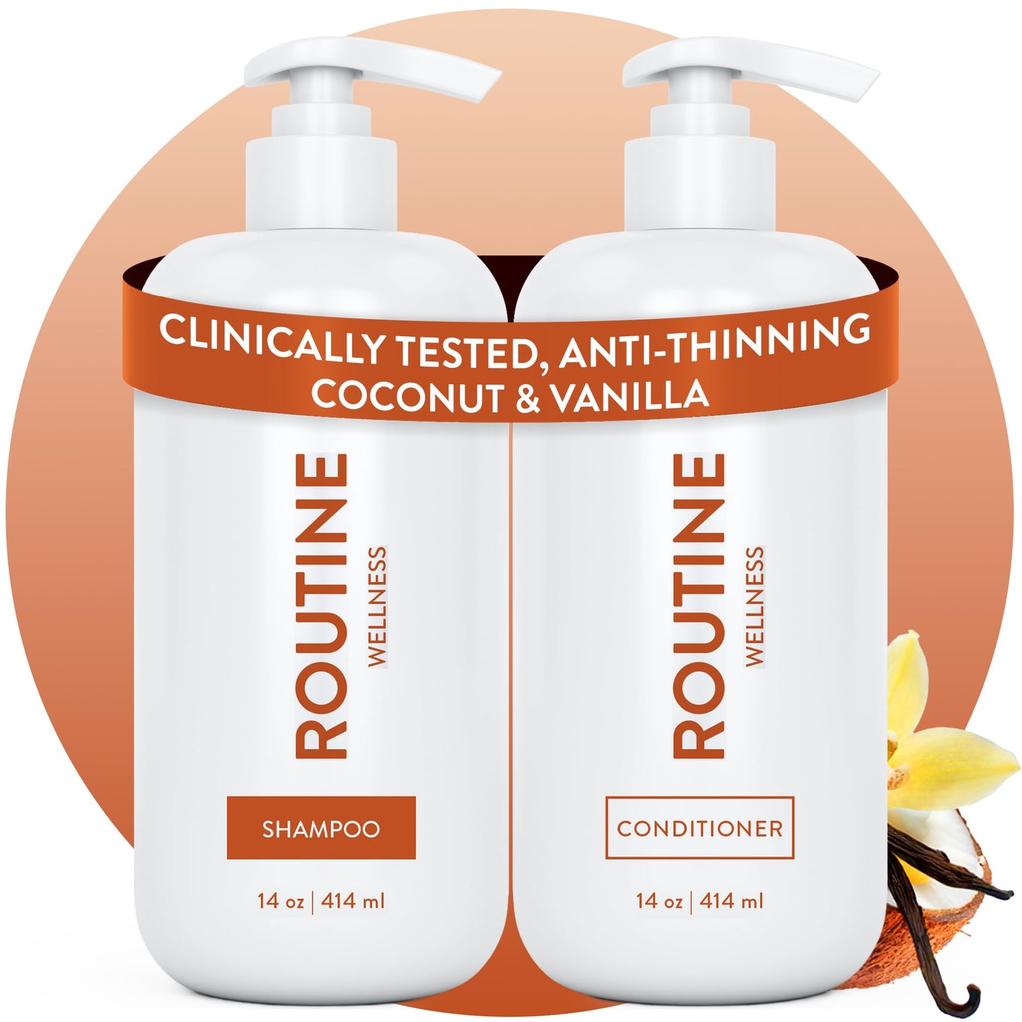 Routine Wellness Anti-Thinning Shampoo & Conditioner - Vanilla & Coconut