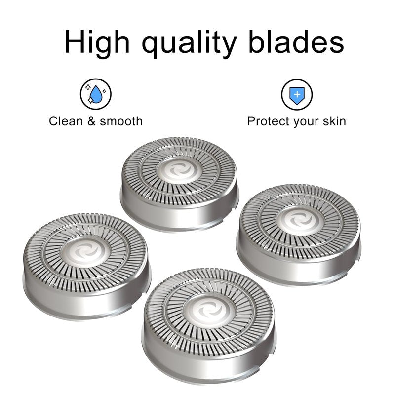 8 Pack Shaver Head Replacement Blade Compatible with Skull Shaver Pitbull Gold PRO, Pitbull Platinum PRO, Pitbull Silver PRO, Diamond PRO Shaver, Head Shavers for Bald Men