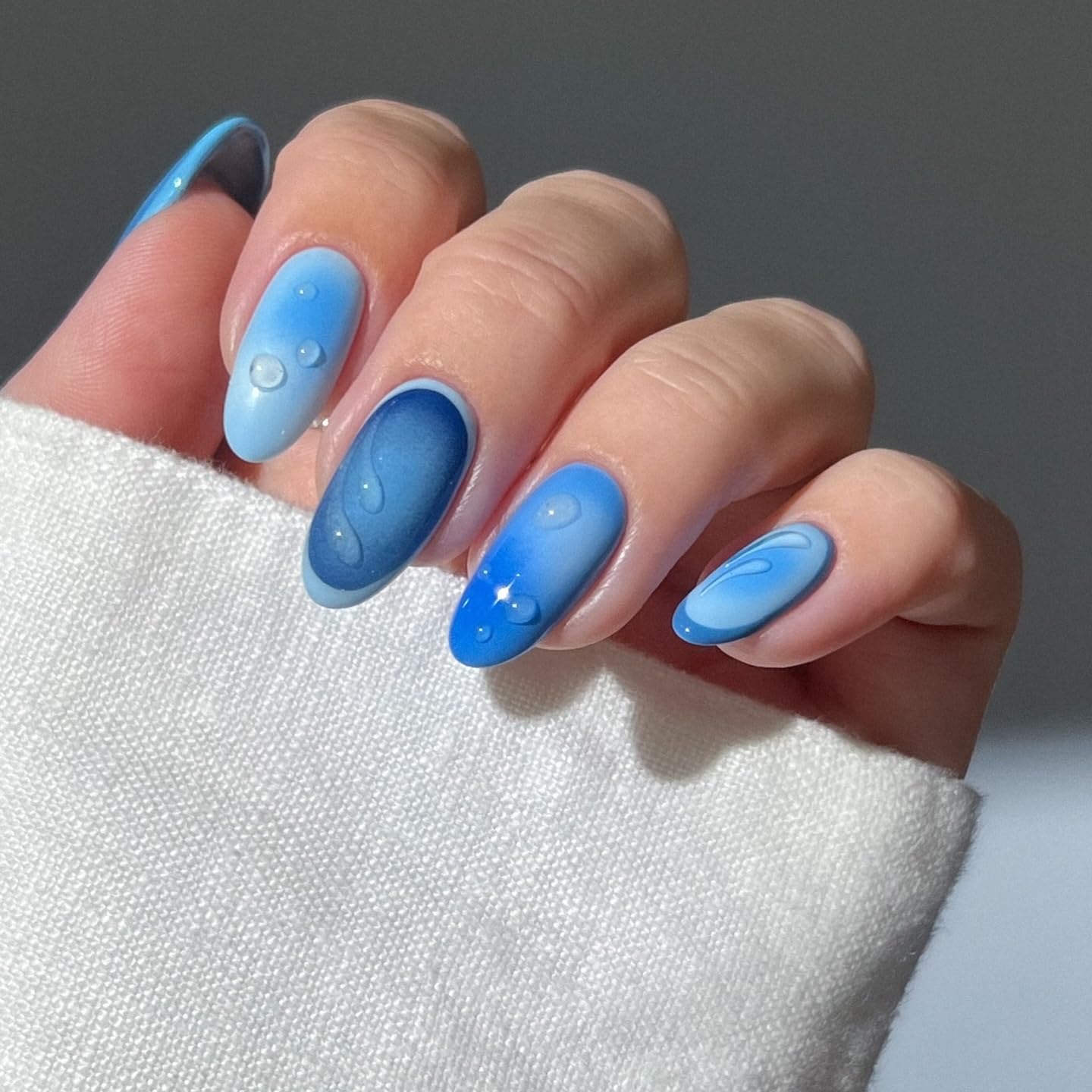 senvenski Blue Gel Nail Polish Kit - UV/LED Nail Art Set with Navy Royal Cobalt Blue Army Green Teal Olive Emerald Turquoise Colors | Manicure Gift Kit for Women, Professional Salon Home Use(CS6-011)