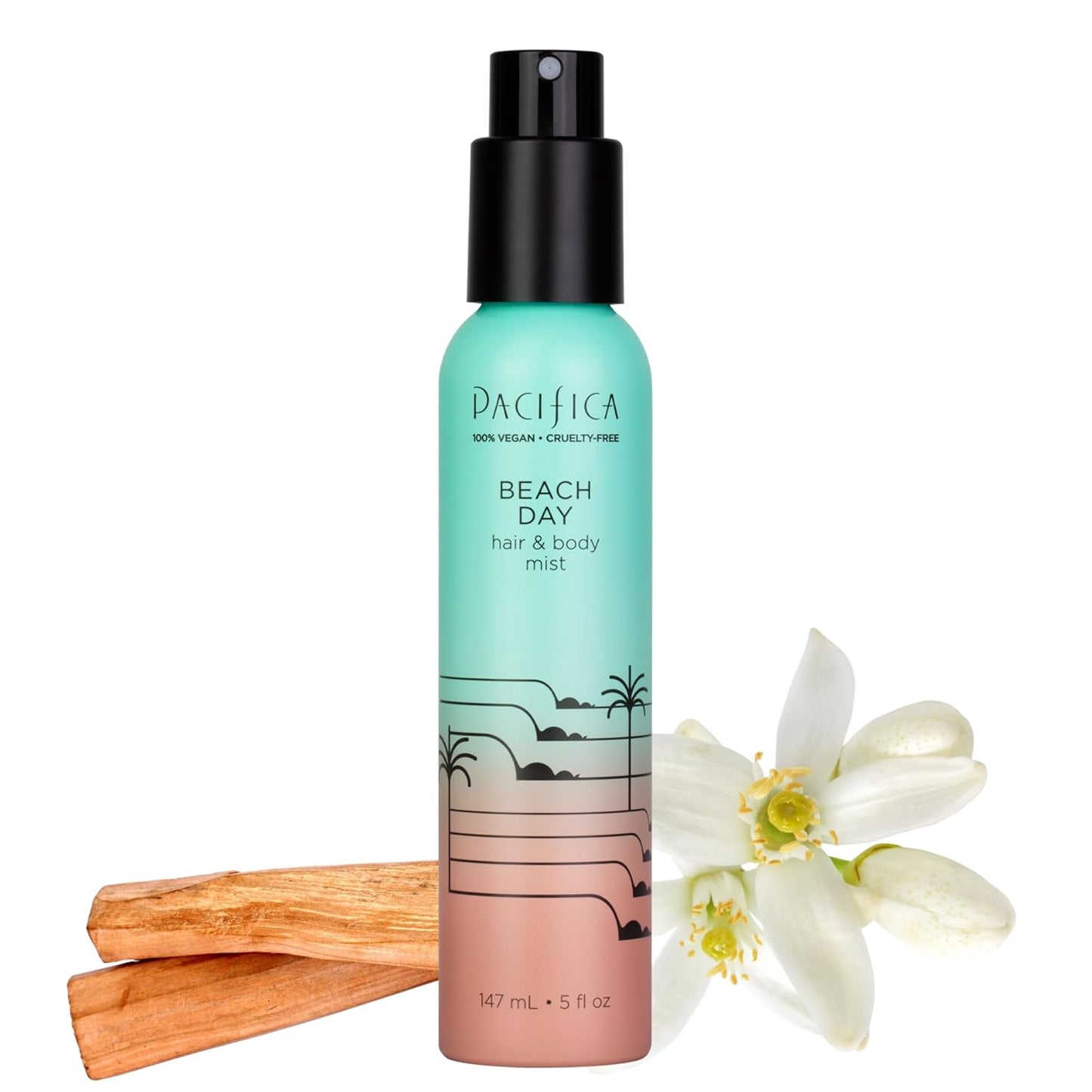 Pacifica Island Vanilla Hair Mist | Mood-Lifting Perfume Spray, Paraben-Free, Vegan, 6 oz