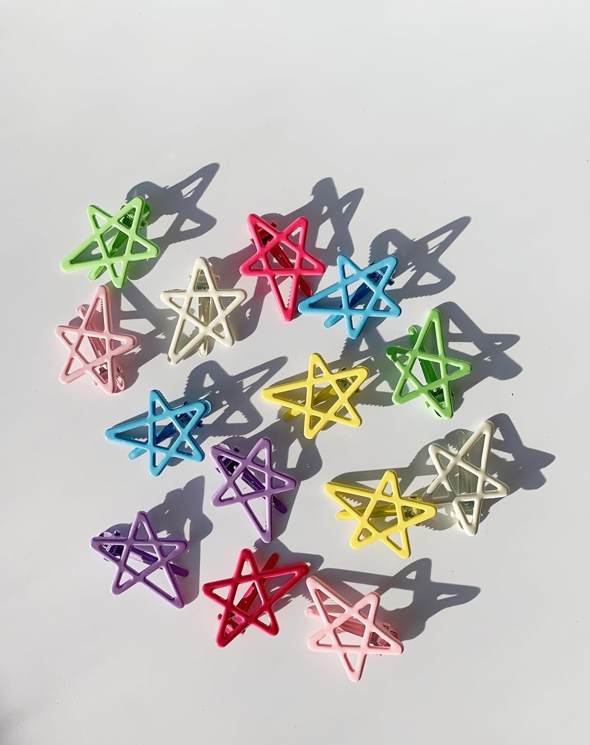 Cute Metal Star Hair Clips - 14 PCS No-Slip Barrettes for Thick & Thin Hair | Perfect for Women & Girls