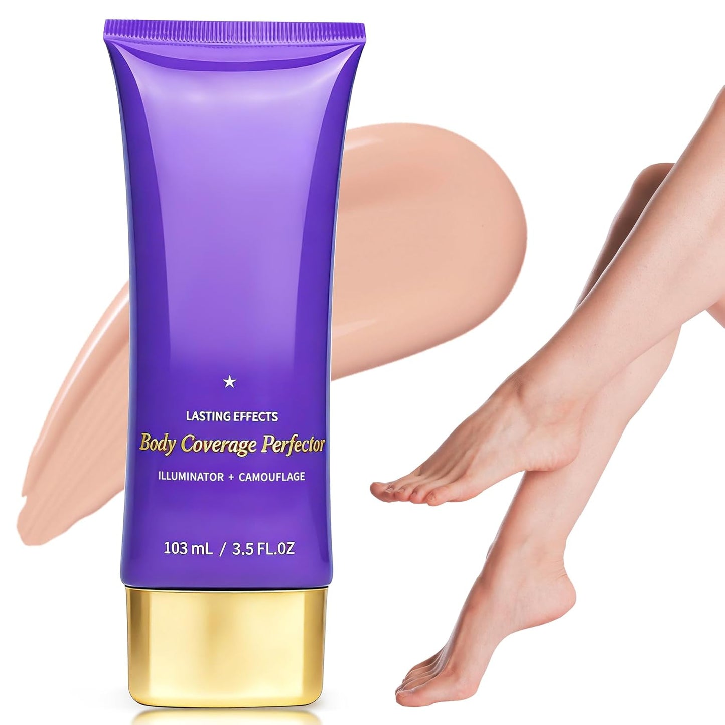 Tattoo Cover Up Makeup - Waterproof Body Concealer for Scars & Bruises | Long-Lasting 3.5oz in Bronze Radiance