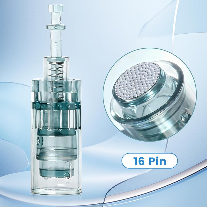 Microneedling Pen Cartridges - 10 Pcs Replacement Needles for M8 & M7S | 16-Pin Easy-to-Use Refills