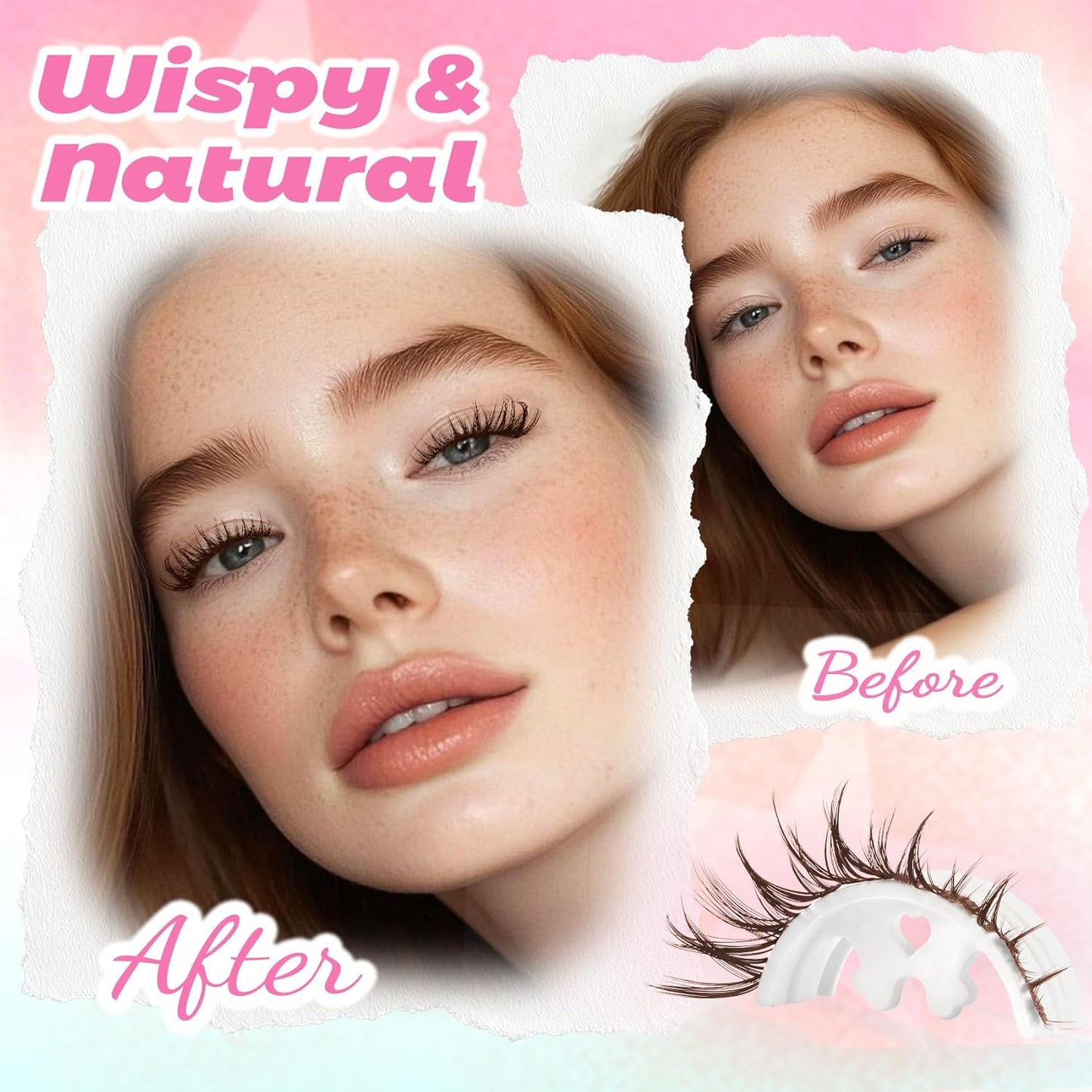 Bunny Lash Clusters - Dark Brown Spiky Doll Individual Lashes | 120 Pcs D Curl 8-16MM for DIY Eyelash Extensions