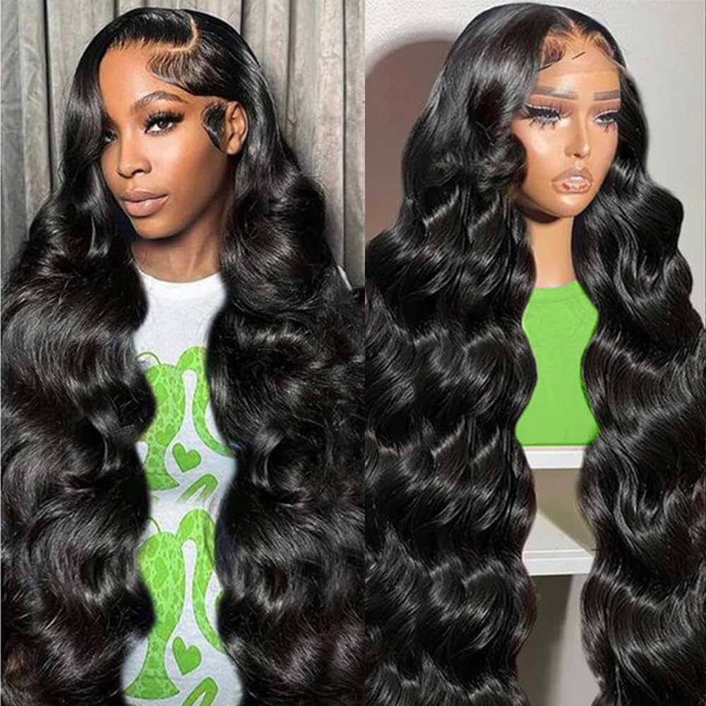 Burgundy 250 Density Human Hair Wig - 30 Inch 13x6 Deep Wave Lace Front | Pre-Plucked HD Transparent Lace Frontal for Women