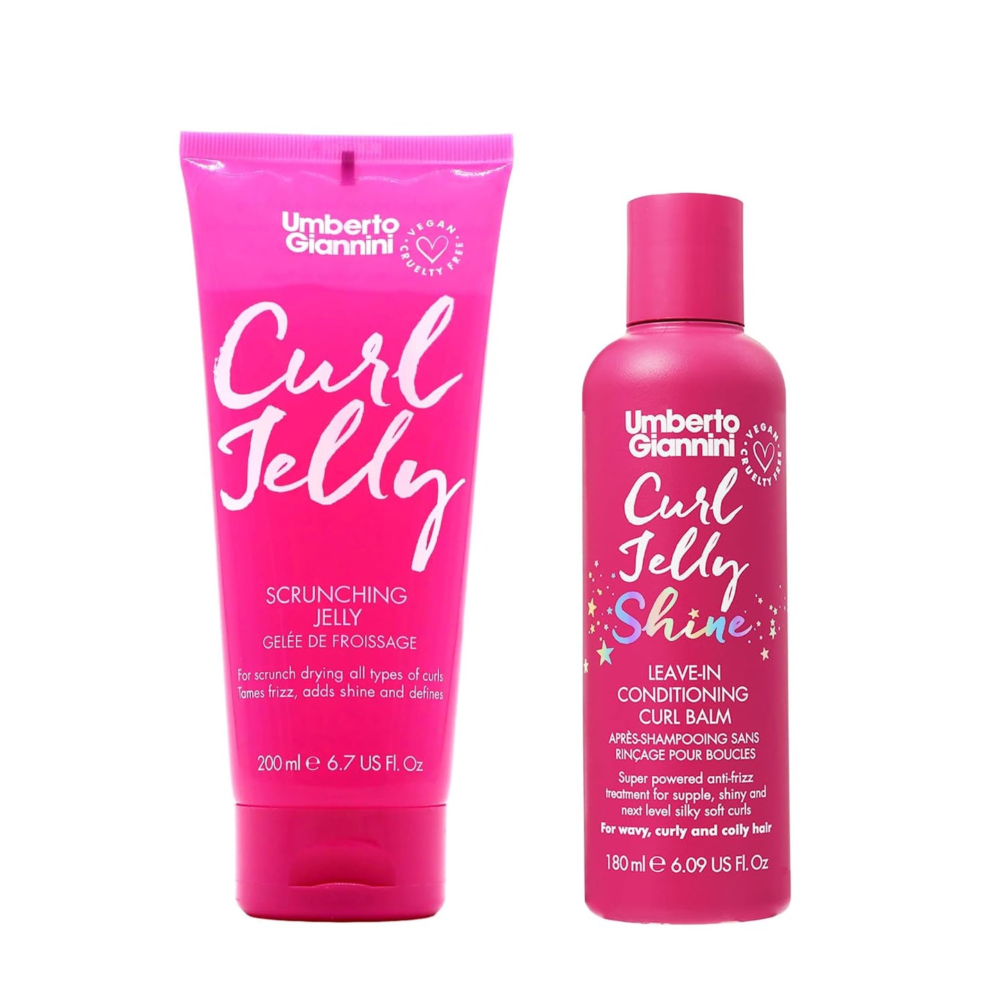 Umberto Giannini Banana Jelly Styling Gel - Strong Hold Curl & Slick Back Gel for Curly Hair | Anti-Frizz, Vegan, 200ml