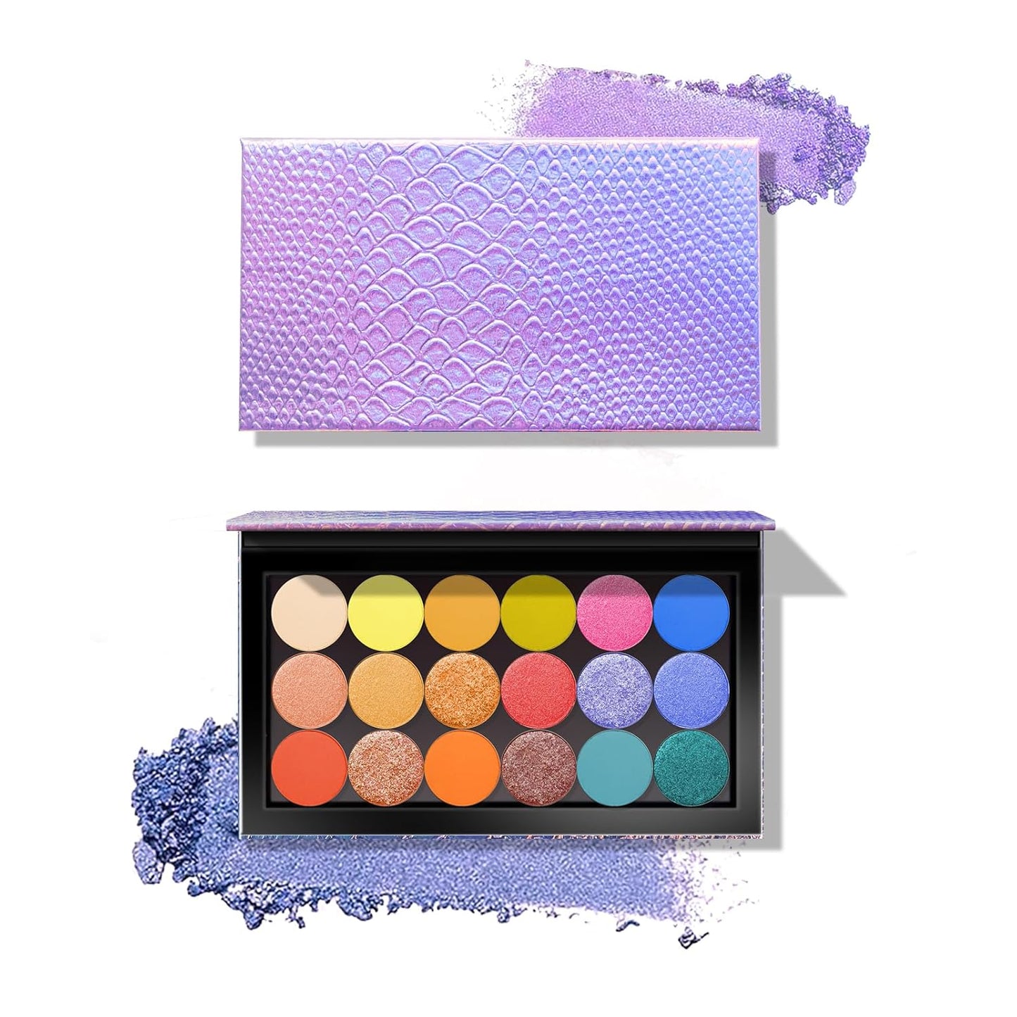 Magnetic Makeup Palette - Empty 18-Pan & 9-Pan for Travel | Includes Spatula & Metal Stickers