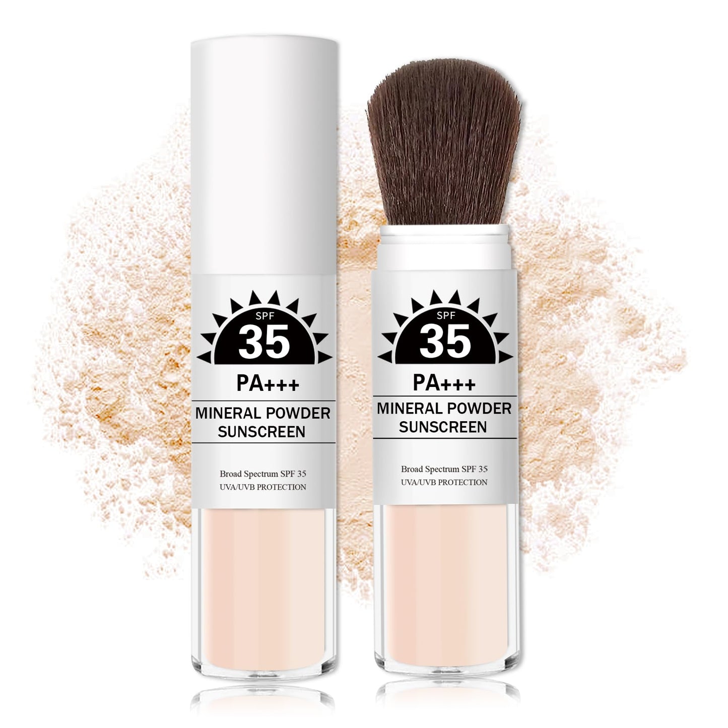 IONSGAKO Mineral Powder Sunscreen SPF35 Setting Powder for Face,Translucent