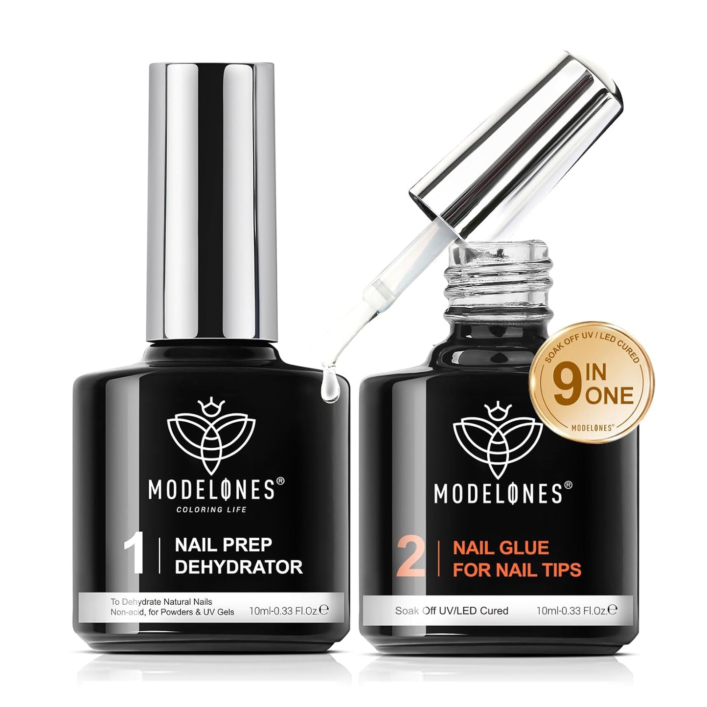 Modelones Builder Rubber Gel Base Coat - Nude Pink Glitter Nail Polish for Strengthening and Apex Building | Long-Lasting UV Manicure