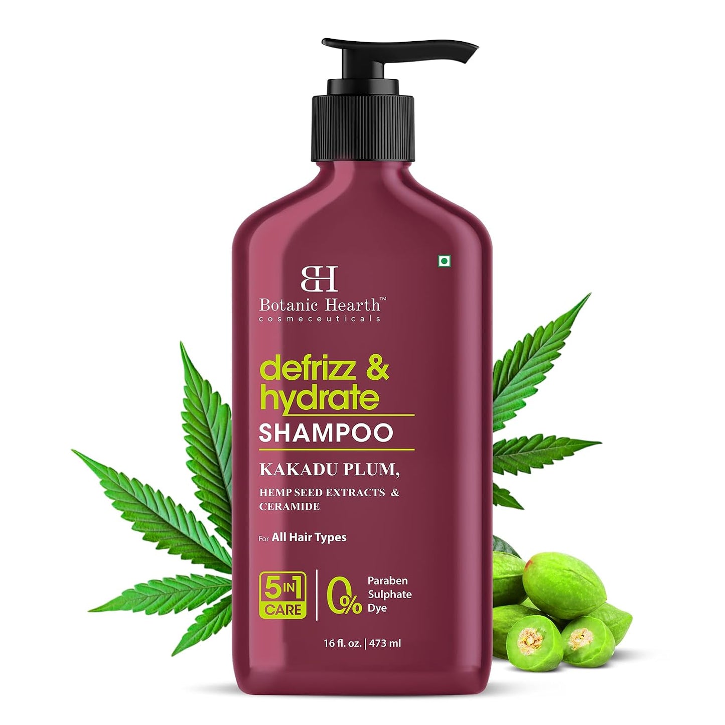 Botanic Hearth Argan Shampoo - Hydrating & Volumizing Formula for All Hair Types | 16 fl oz