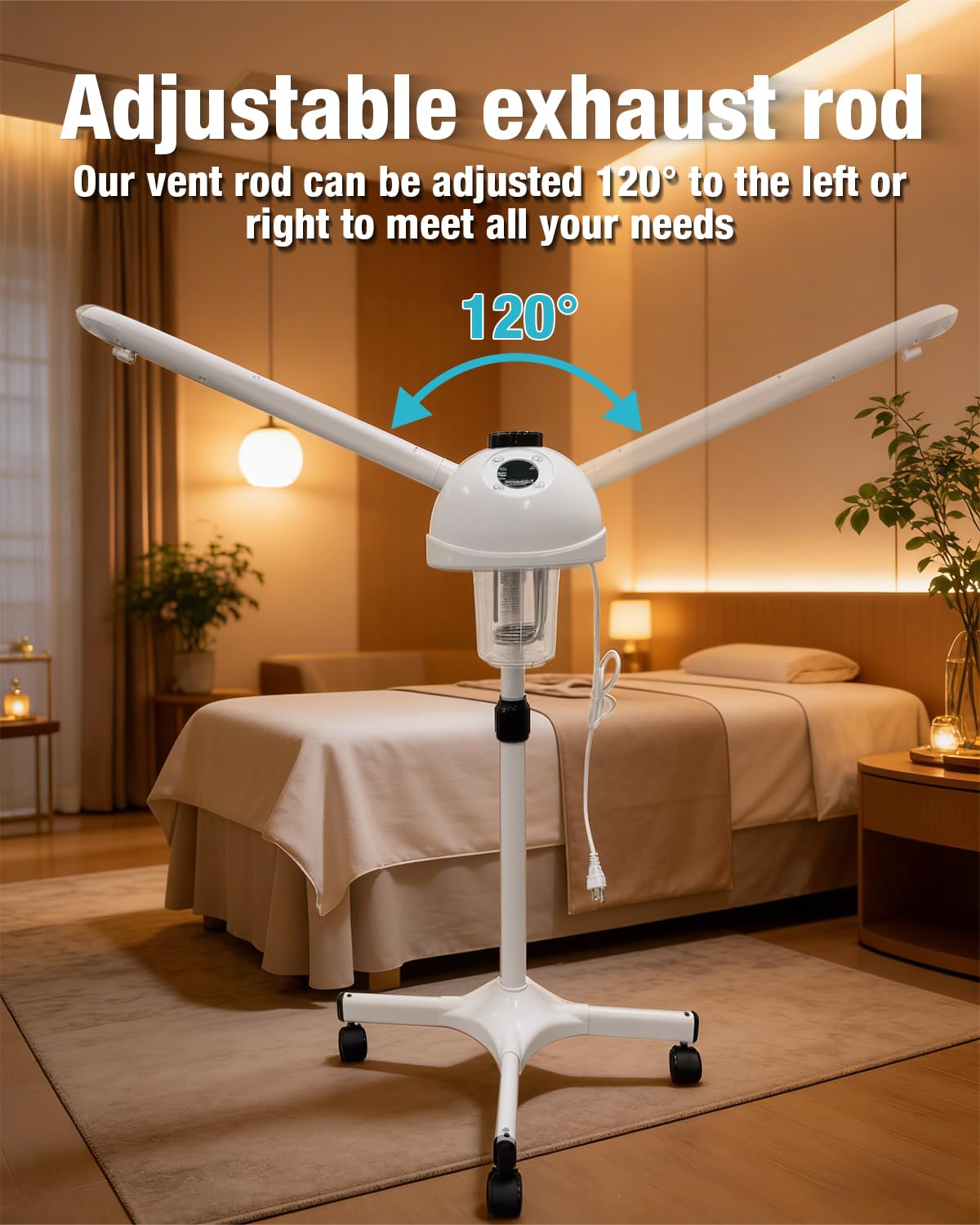 Professional Facial Steamer with Hot Ozone Function—Ideal for Estheticians and Beauty Professionals, for Use at Home or in the Salon