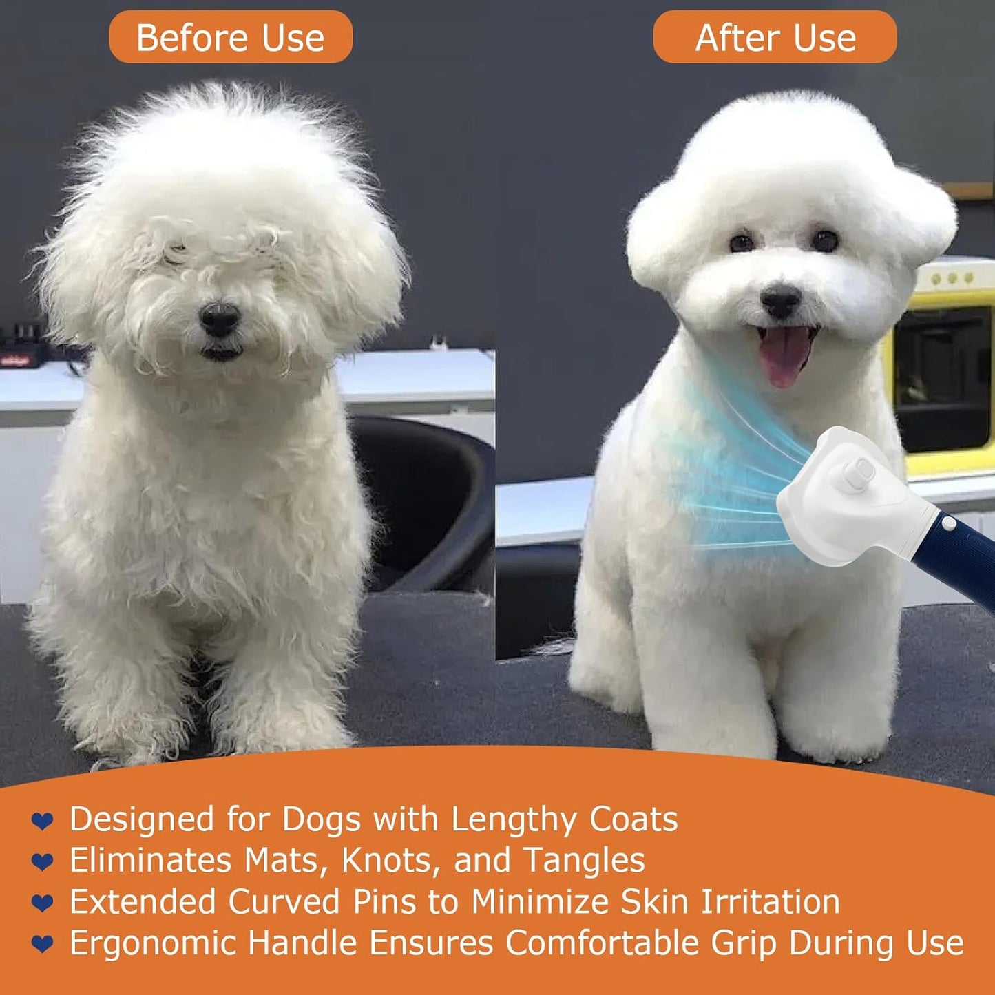 3-in-1 Dog Grooming Dryer - Professional Pet Blow Dryer with Adjustable Temperature, Quiet & Portable Design