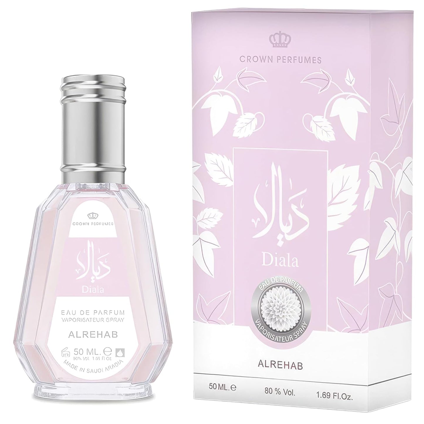 Al Rehab Diala Eau de Parfum Spray for Women - Floral Fruity Gourmand Scent | 1.69 oz / 50 ml
